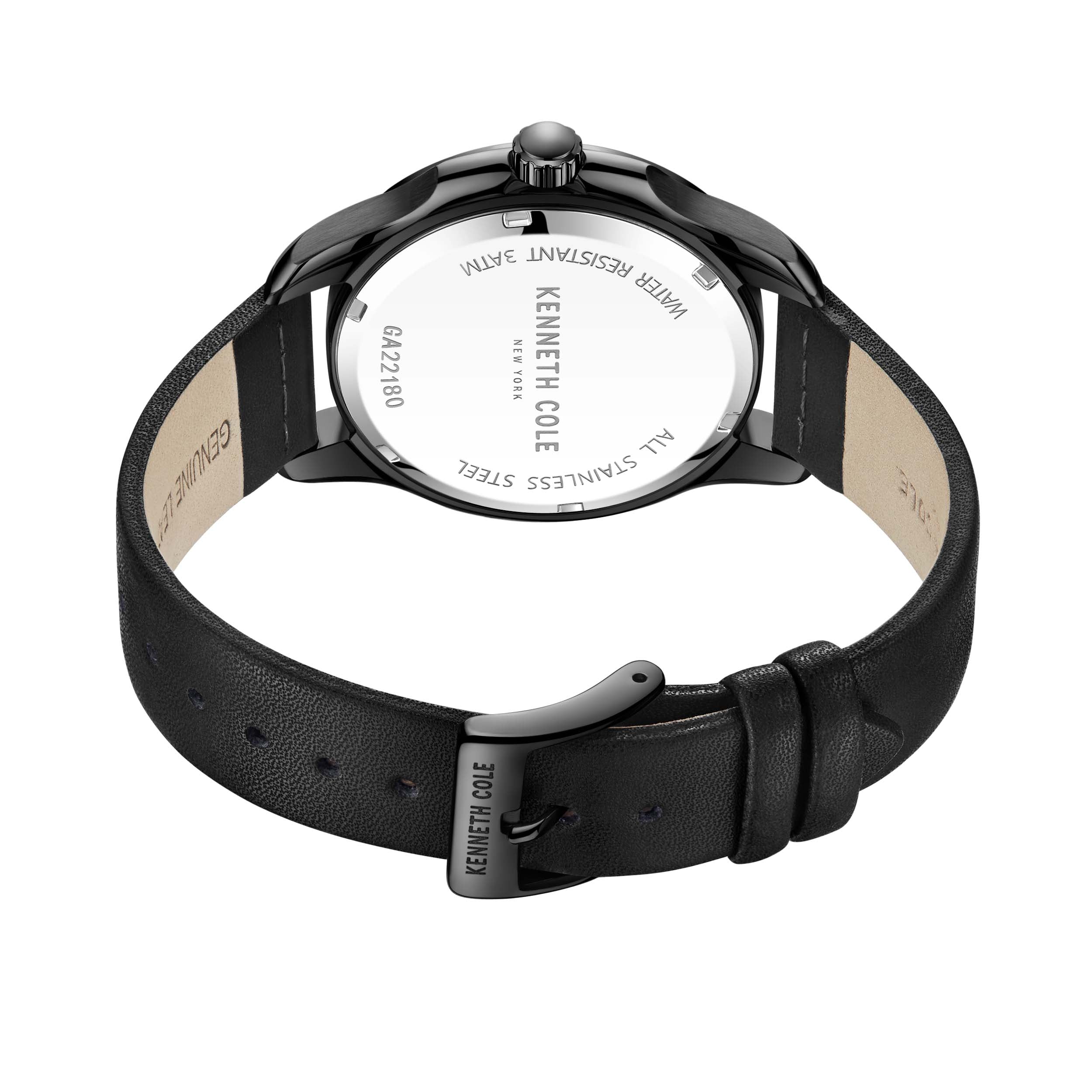 Preloved - Kenneth Cole Skeleton Dial Quartz Watch — Gray, view 2