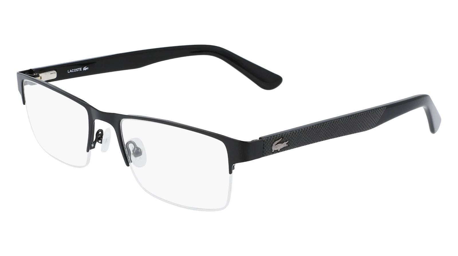 Preloved - Lacoste L2237G00255 Matte Black Metal Eyeglasses — Black by Preloved - Lacoste