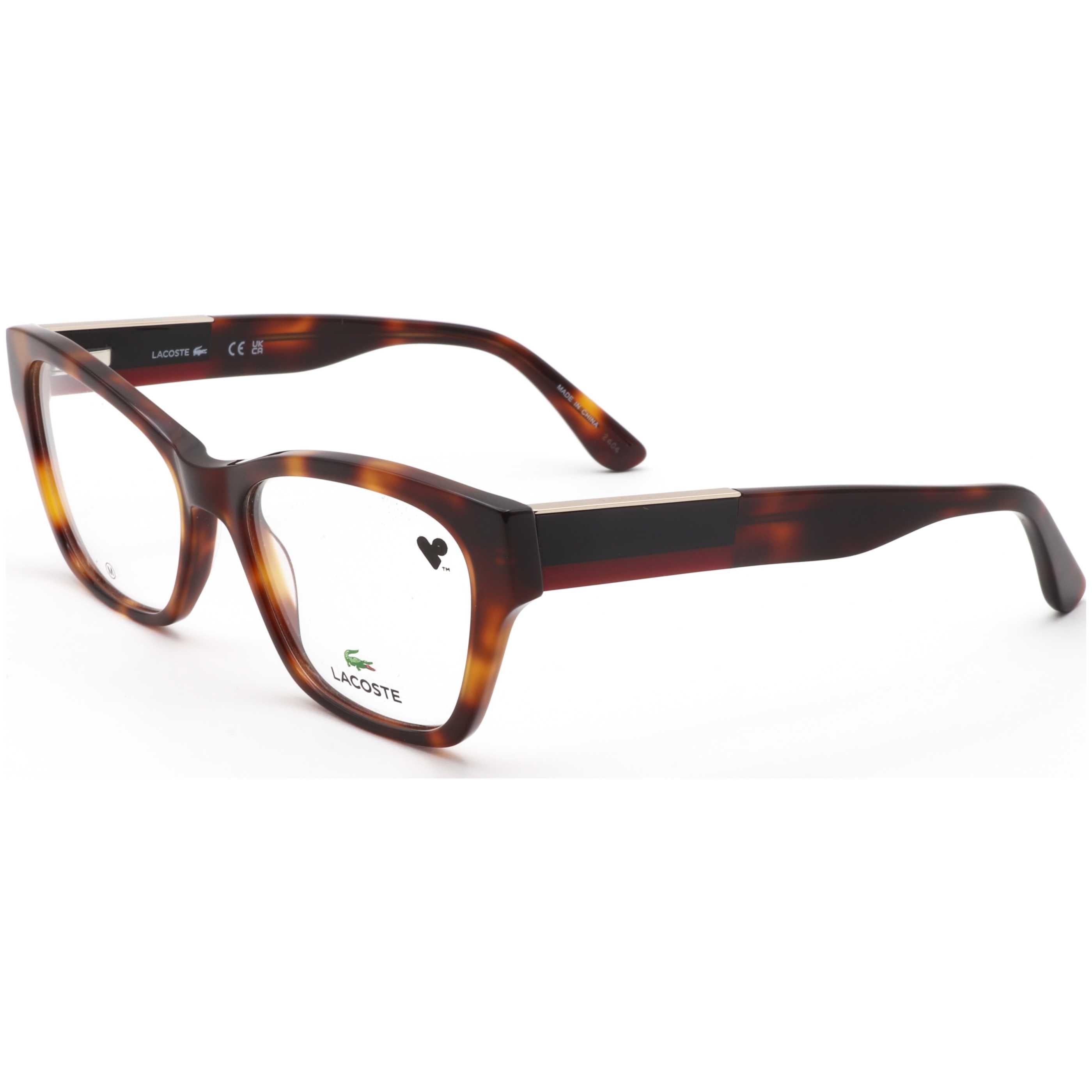 Preloved - Lacoste L291921454 Tortoiseshell Acetate Eyeglasses — Brown by Preloved - Lacoste