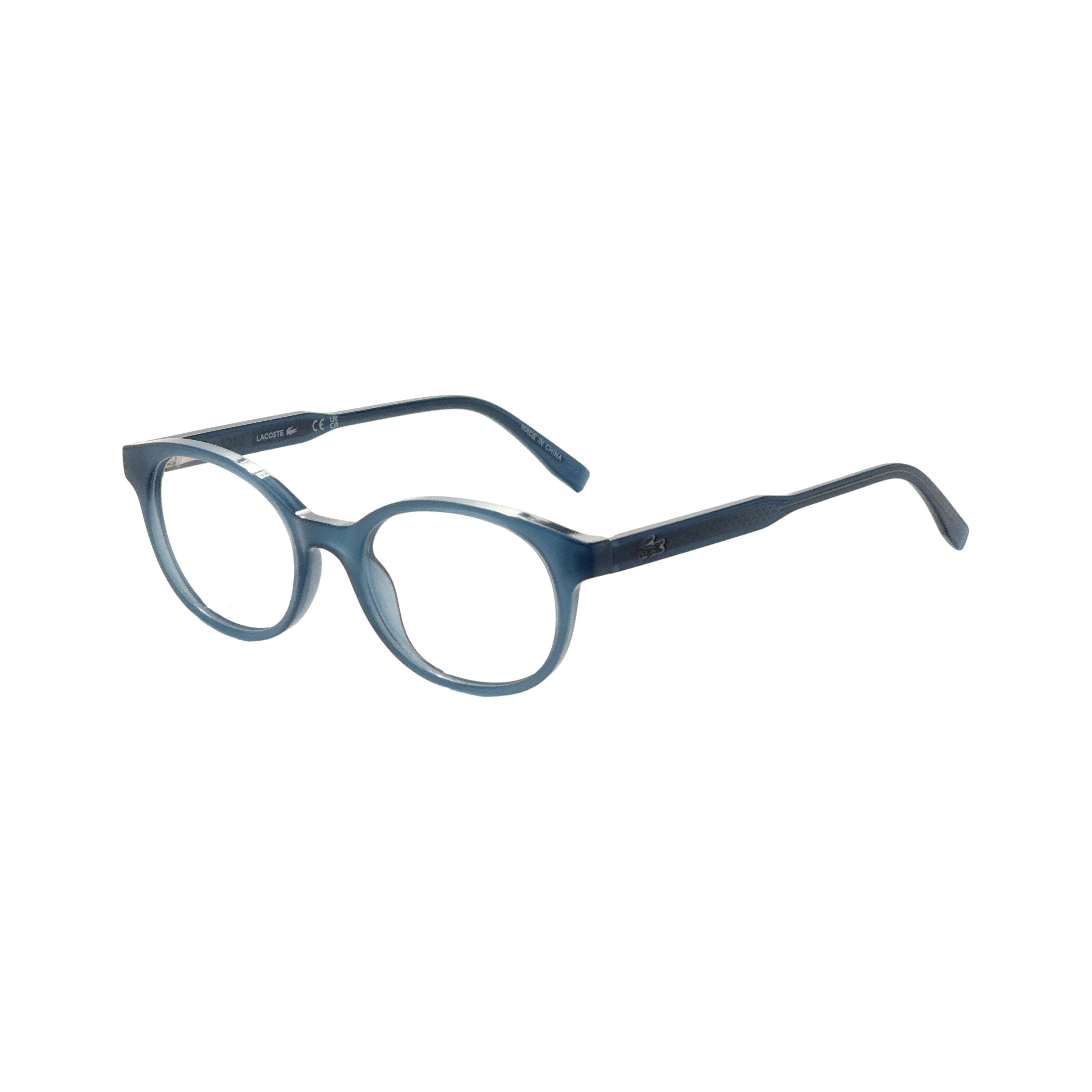 Preloved - Lacoste L365944047 Round Acetate Eyeglasses — Blue by Preloved - Lacoste