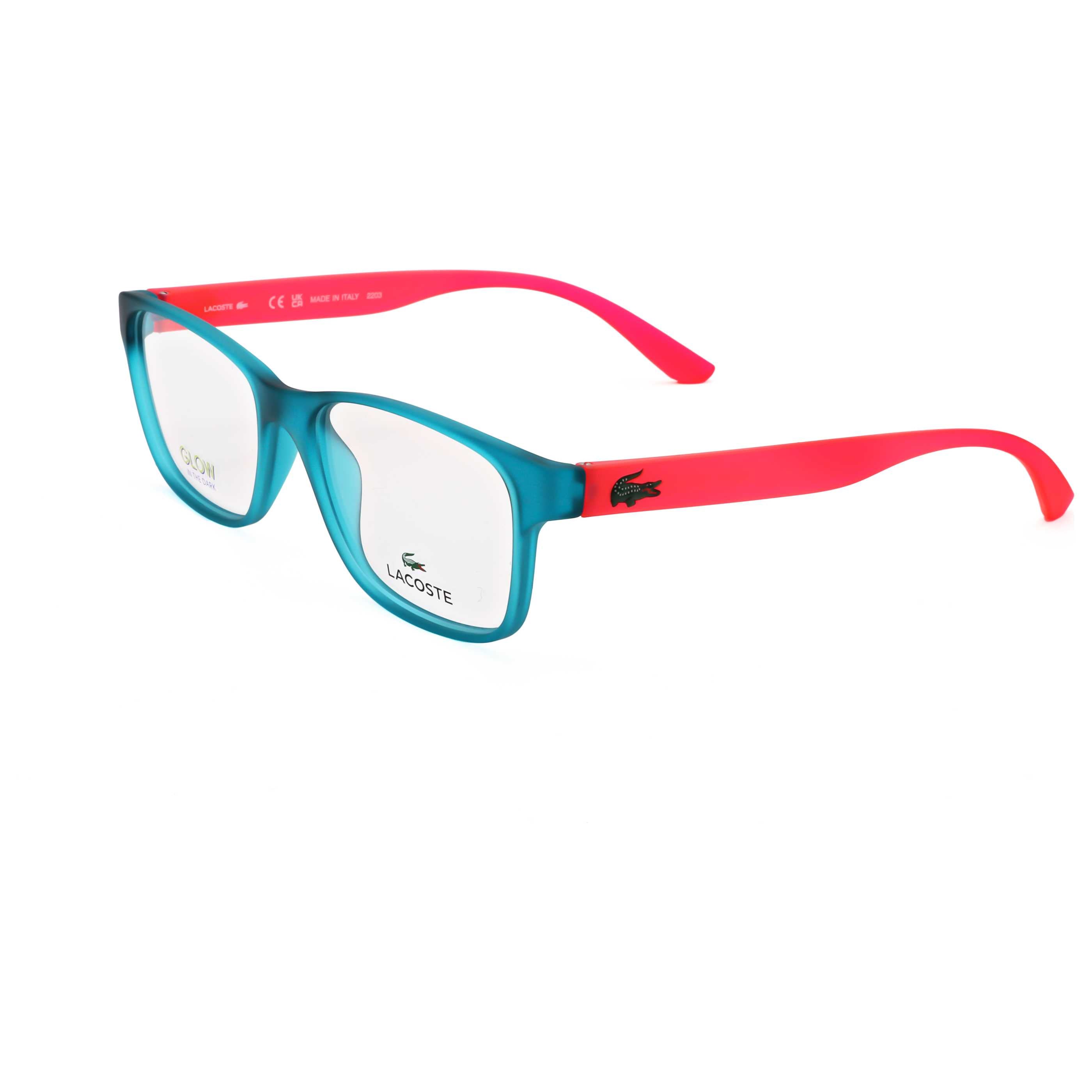 Preloved - Lacoste L3804BMI44451 Acetate Rectangle Eyeglasses — Blue by Preloved - Lacoste