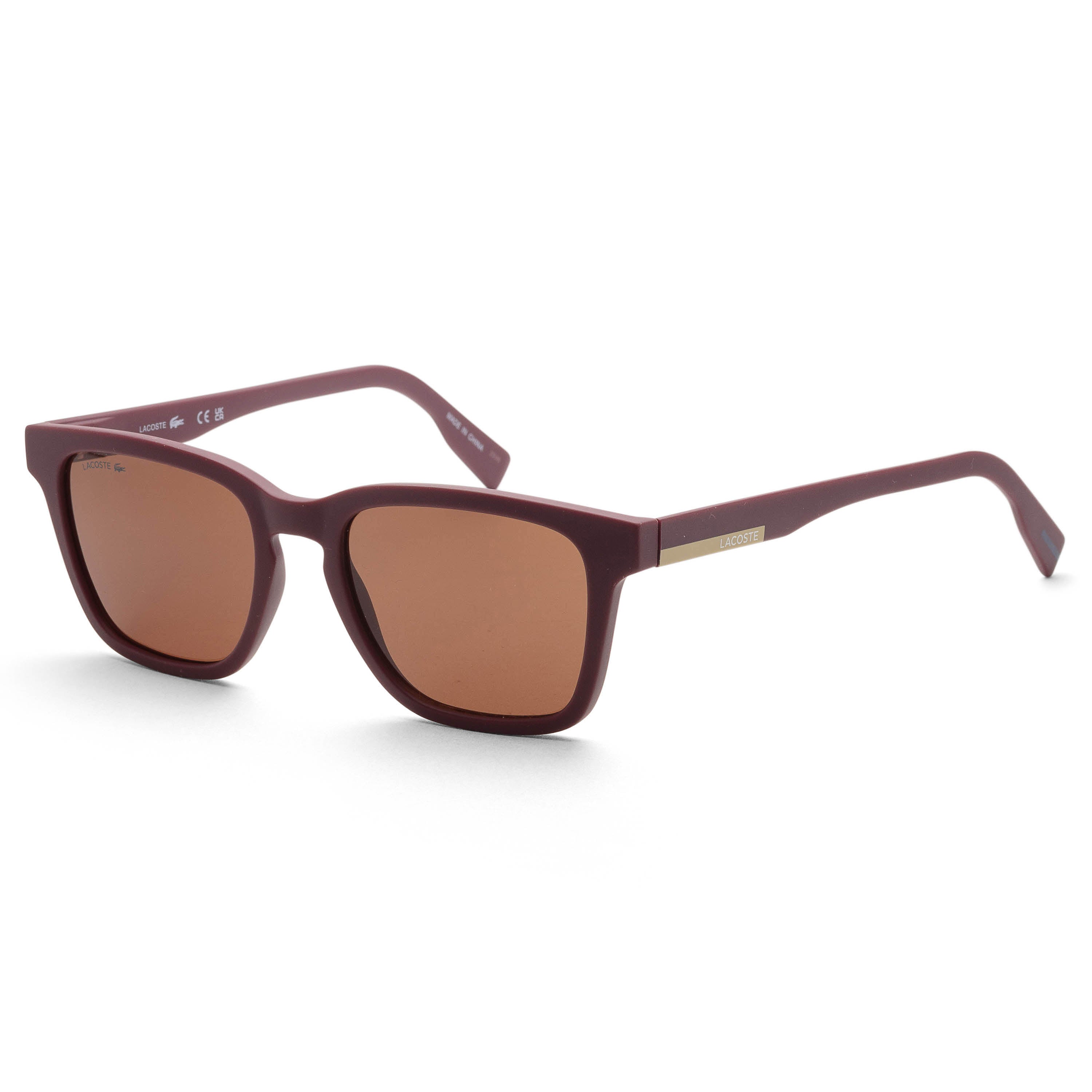 Preloved - Lacoste L987S60353 Matte Acetate Sunglasses — Burgundy by Preloved - Lacoste