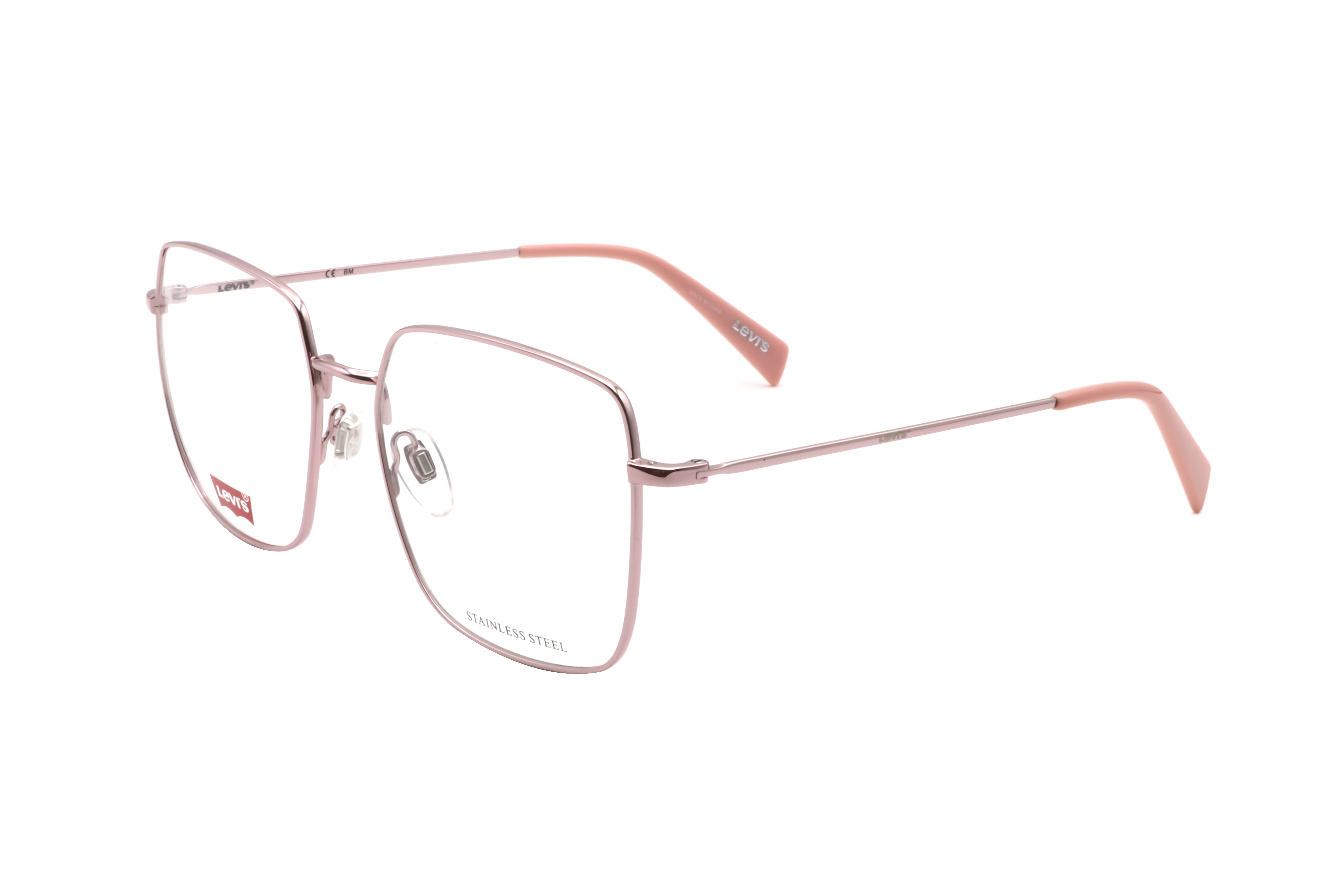 Preloved - Levi'S LV101035J54 Metal Square Eyeglasses — Pink by Preloved - Levi'S