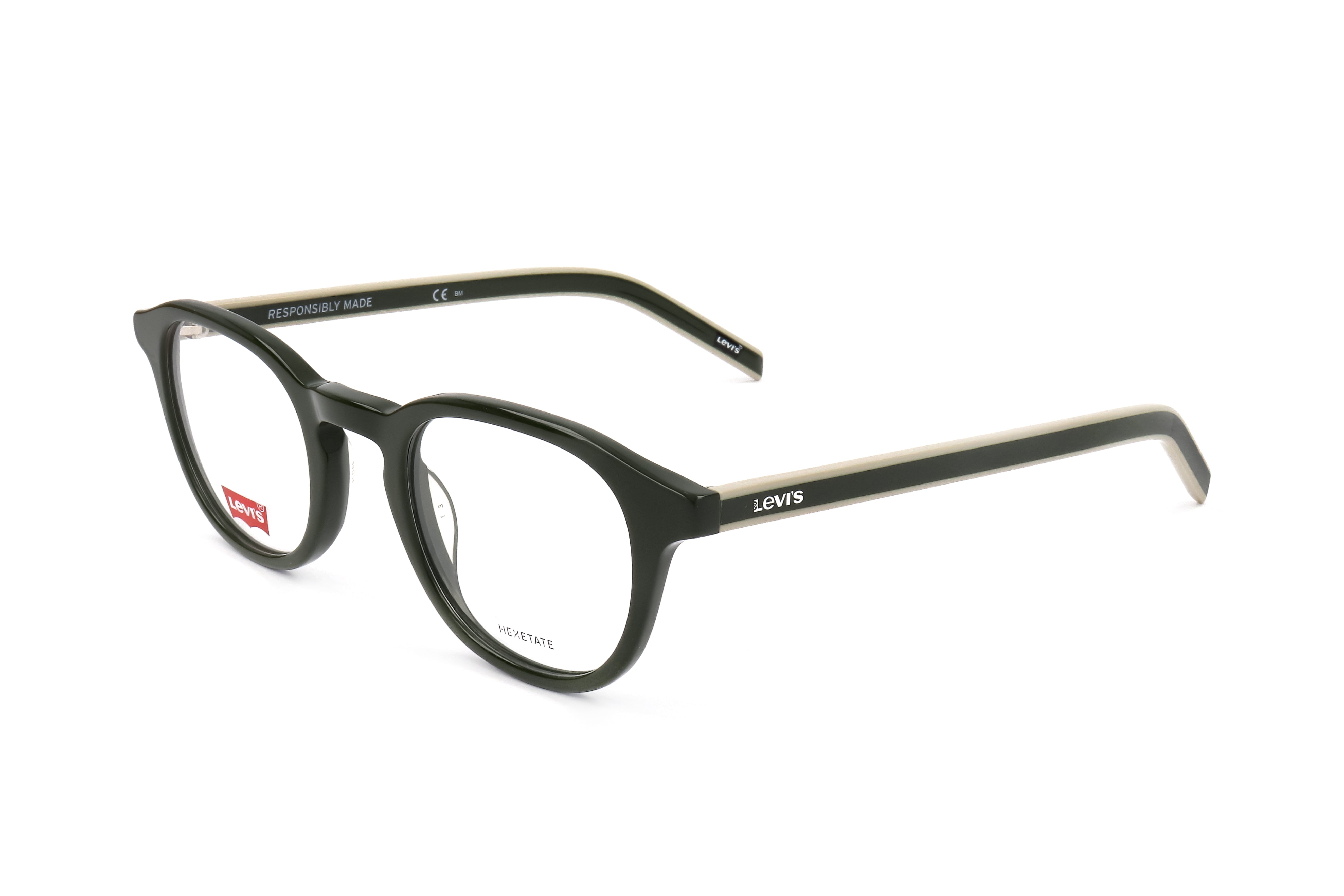 Preloved - Levi'S LV102901ED24 Square Acetate Eyeglasses — Black by Preloved - Levi'S