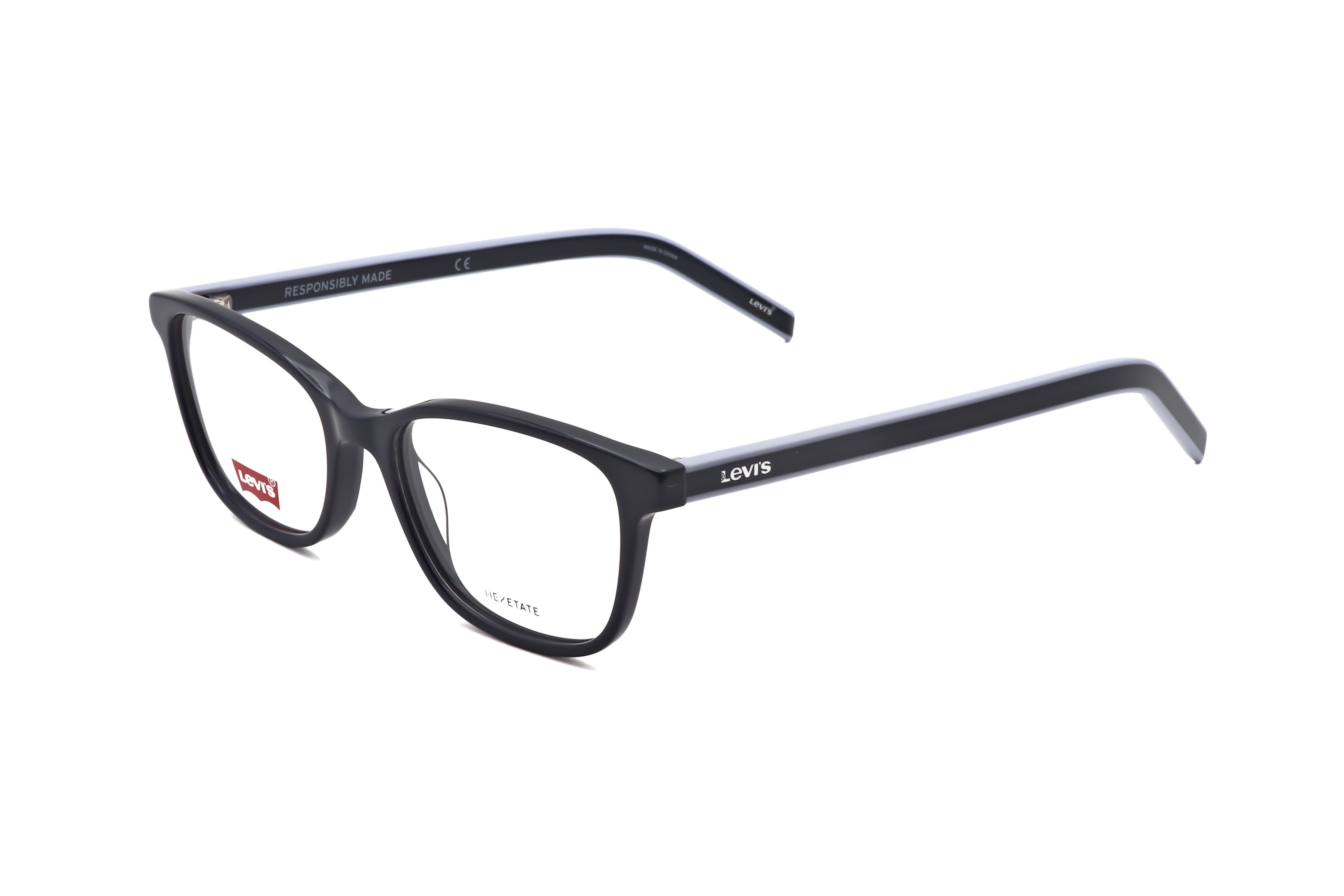 Preloved - Levi'S LV10320PJP16 Square-Frame Optical Eyeglasses — Black by Preloved - Levi'S