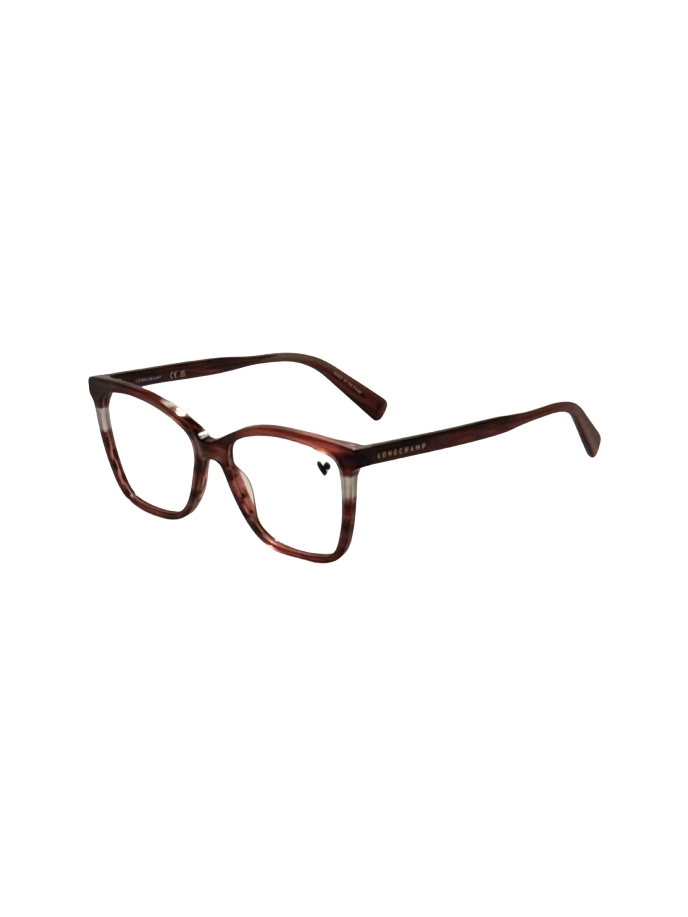 Preloved - Longchamp LO2741N60752 Striped Red Square Eyeglasses — Red by Preloved - Longchamp