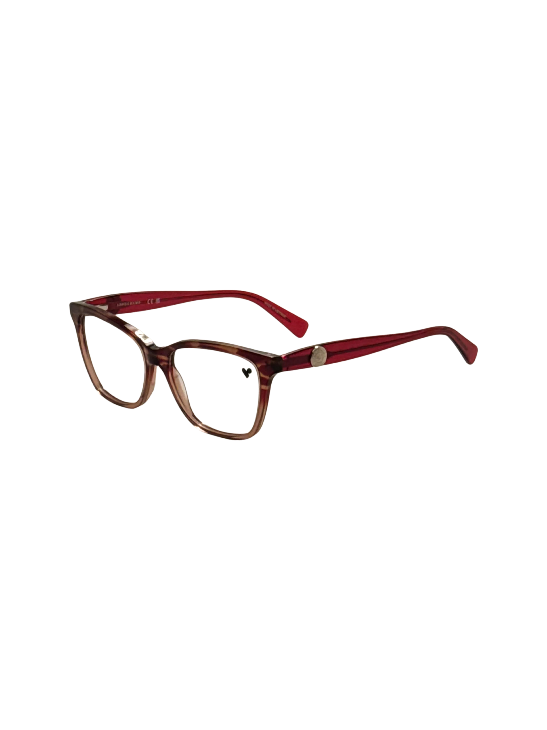 Preloved - Longchamp LO2744N60655 Textured Frame Eyeglasses — Burgundy by Preloved - Longchamp