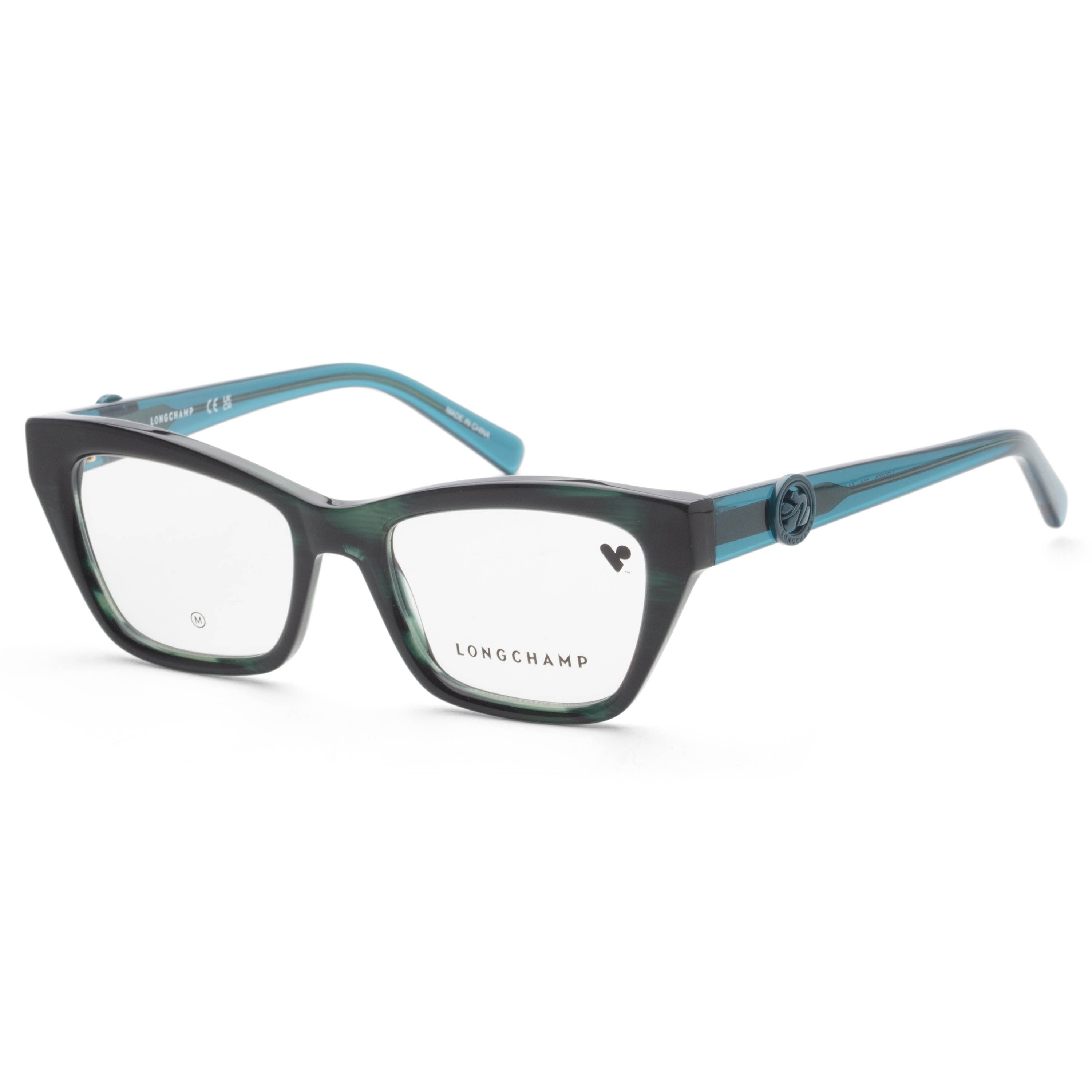 Preloved - Longchamp LO2762304 Green Horn Cat-Eye Eyeglasses — Green by Preloved - Longchamp