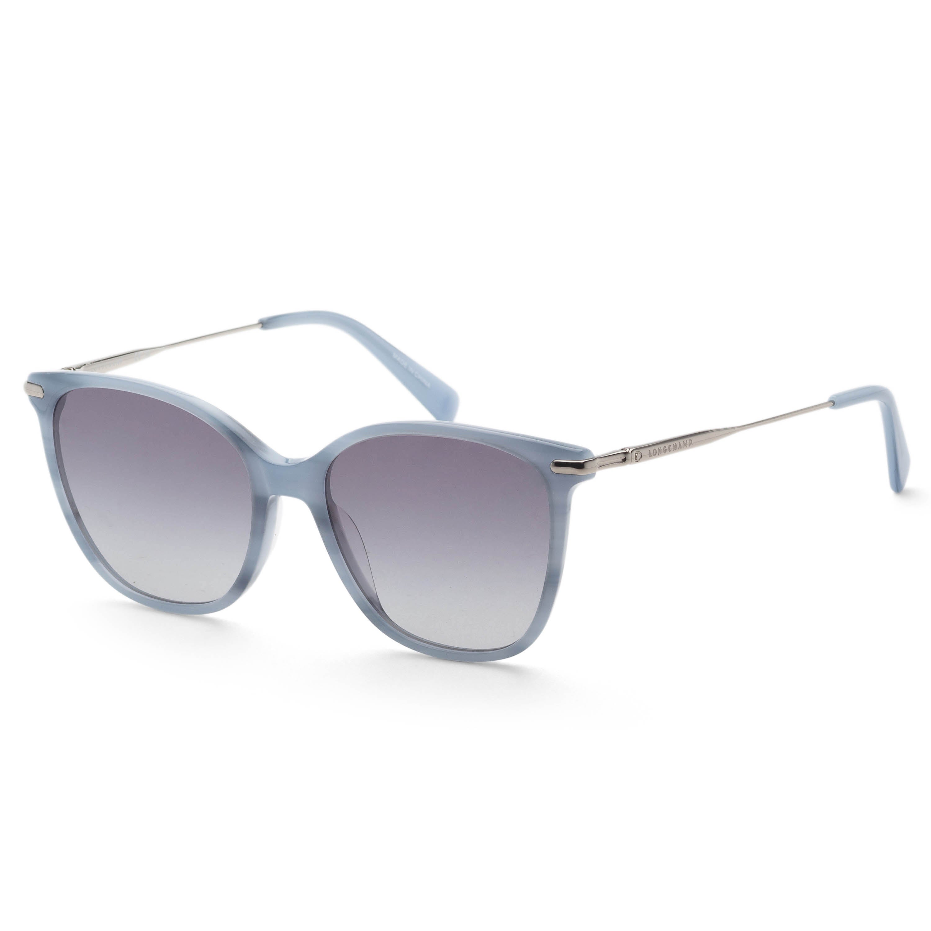 Preloved - Longchamp LO660S421 Marble Blue Acetate Sunglasses — Blue by Preloved - Longchamp