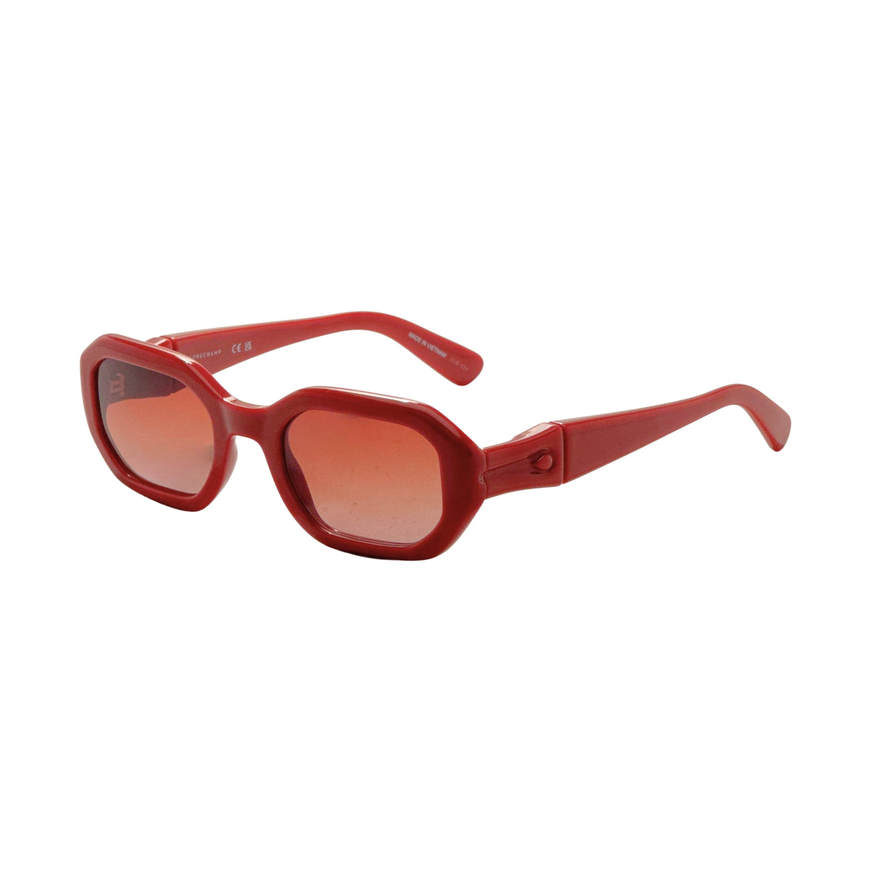 Preloved - Longchamp LO794S84752 Red Hexagonal Sunglasses — Red by Preloved - Longchamp