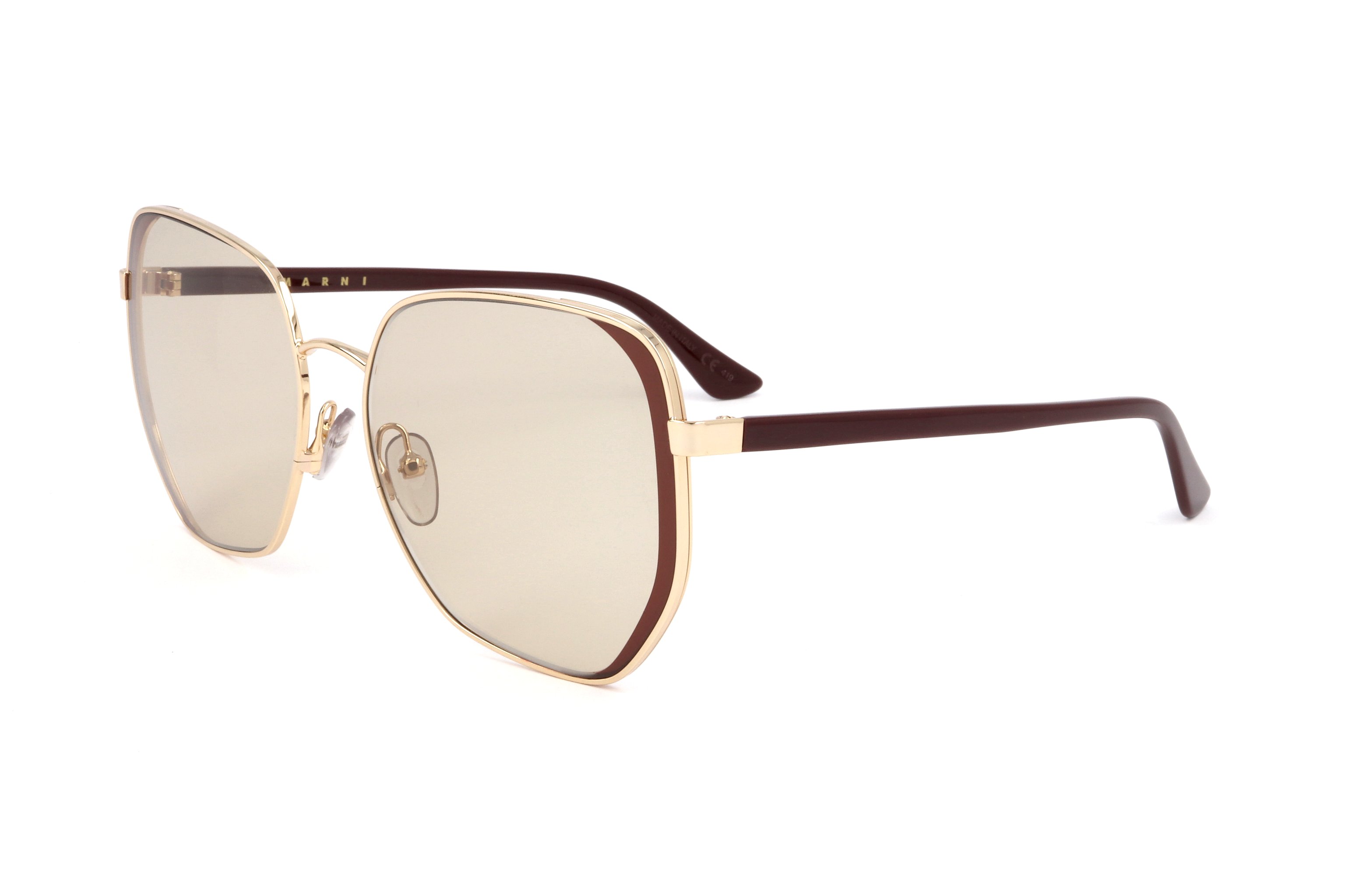 Preloved - Marni ME114S71961 Metal Frame Sunglasses — Gold by Preloved - Marni