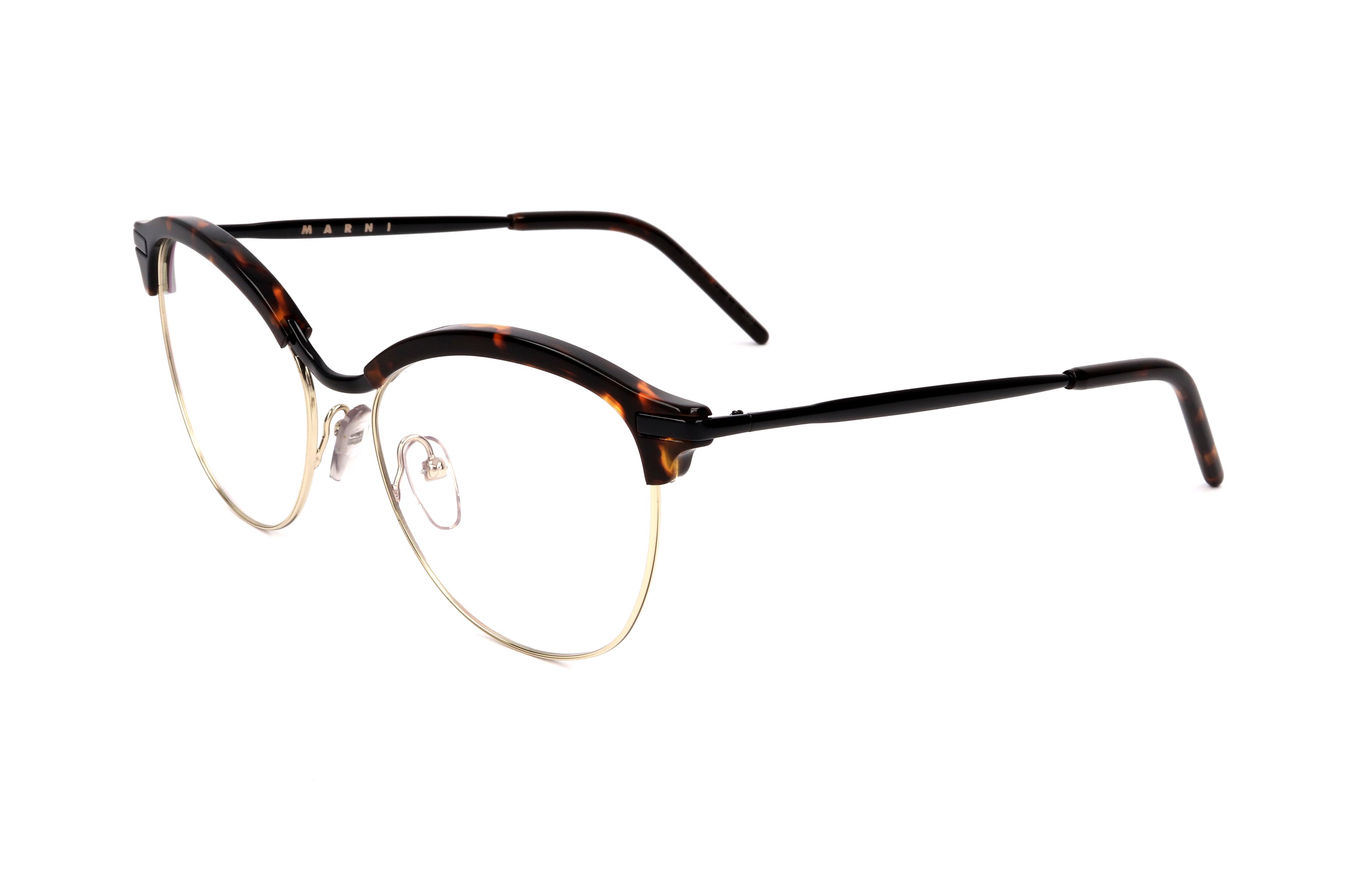Preloved - Marni ME211021955 Tortoiseshell Browline Eyeglasses — Brown by Preloved - Marni