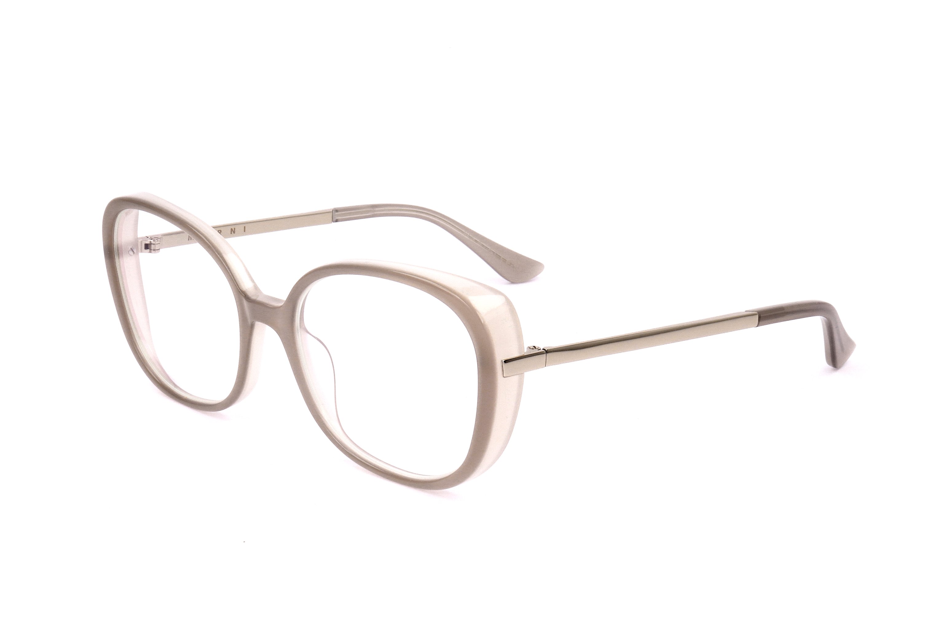 Preloved - Marni ME263303155 Rounded Acetate Eyeglasses — Gray by Preloved - Marni
