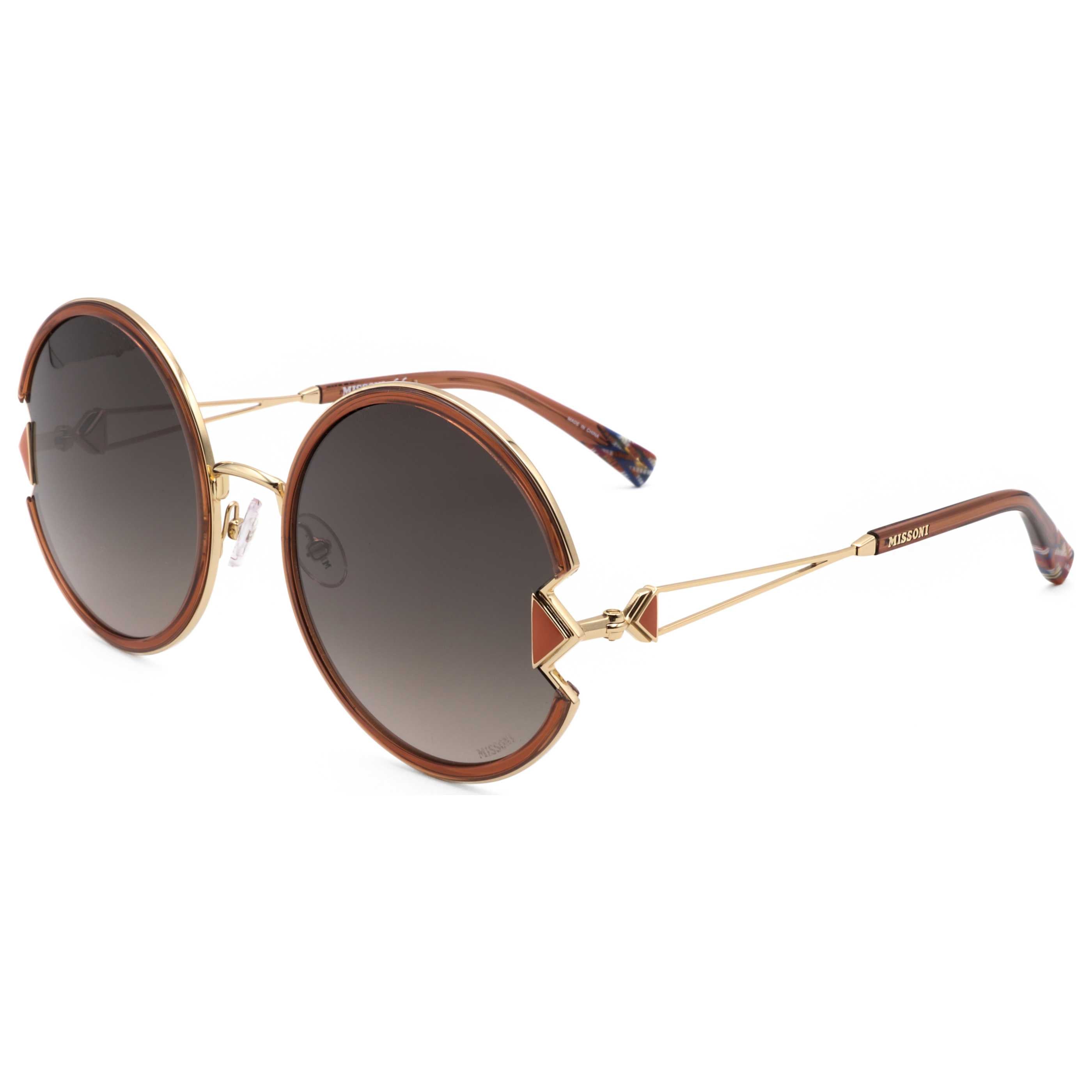 Preloved - Missoni MIS0074S01Q59 Round Frame Sunglasses — Brown by Preloved - Missoni