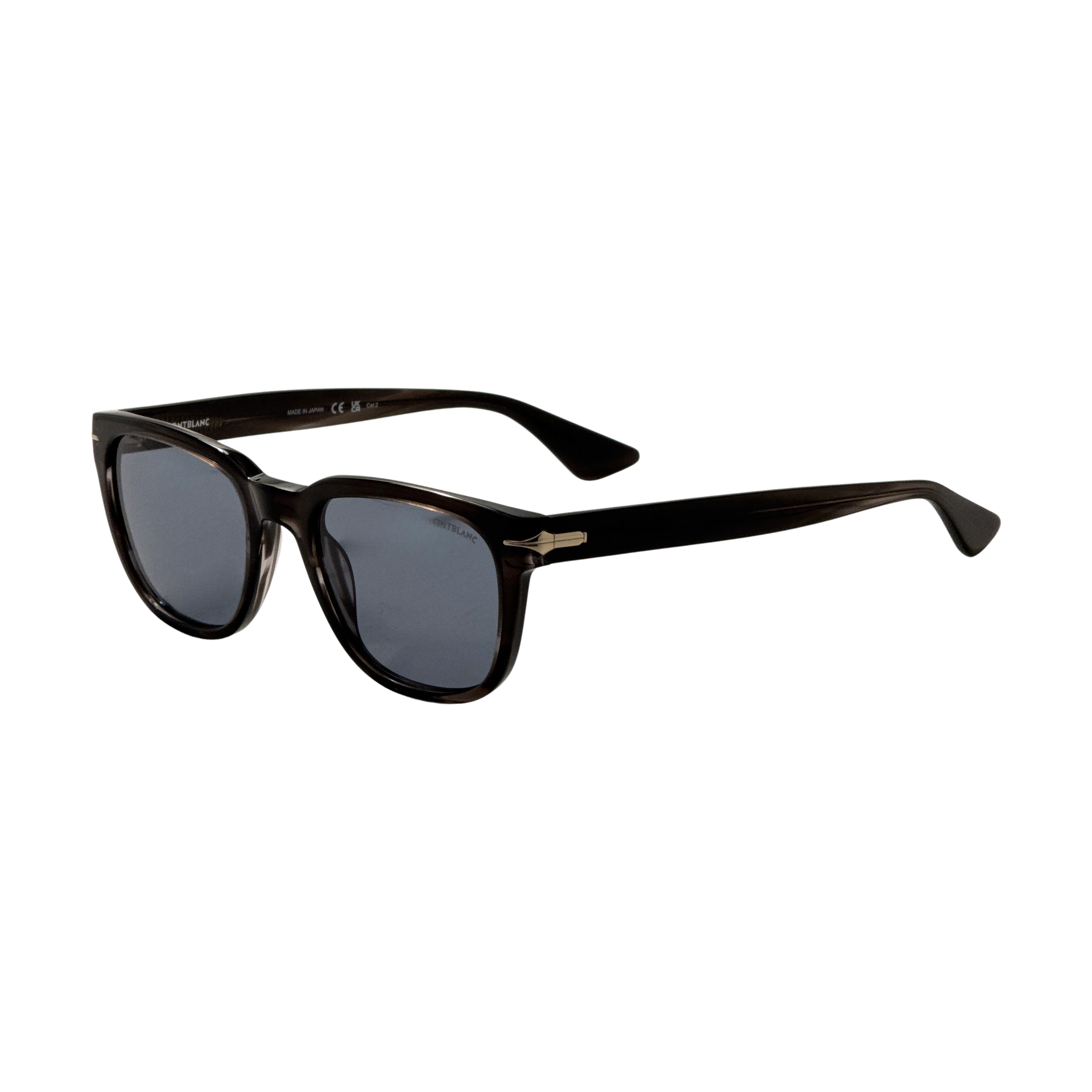 Preloved - Montblanc MB0302S011 Havana Acetate Sunglasses — Black by Preloved - Montblanc