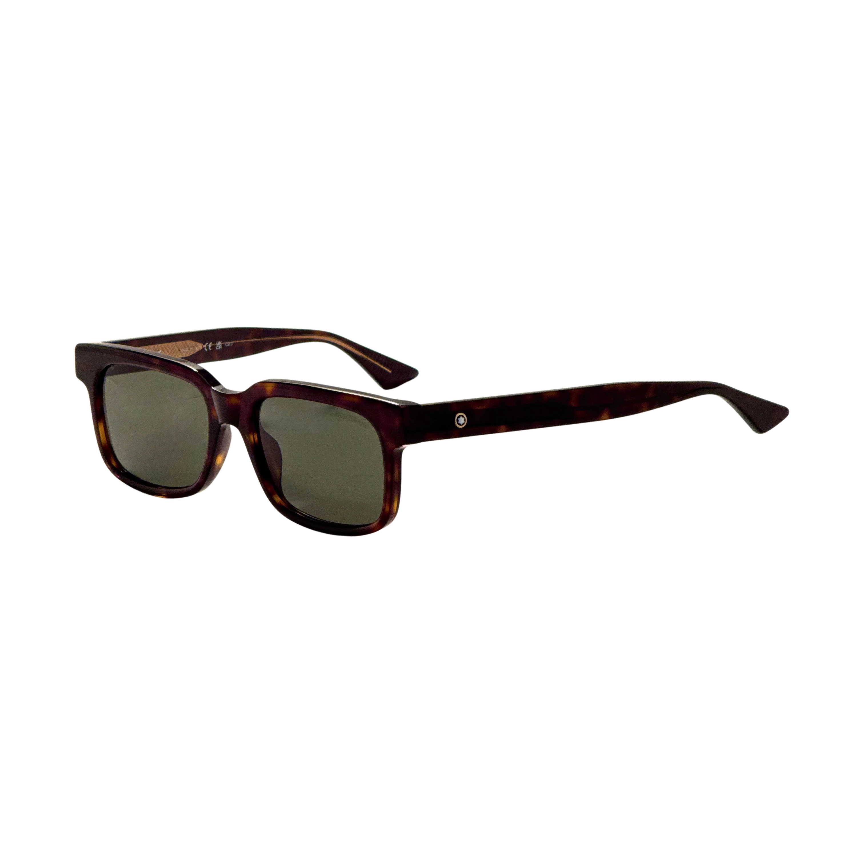 Preloved - Montblanc MB0383S002 Havana Acetate Sunglasses — Brown by Preloved - Montblanc