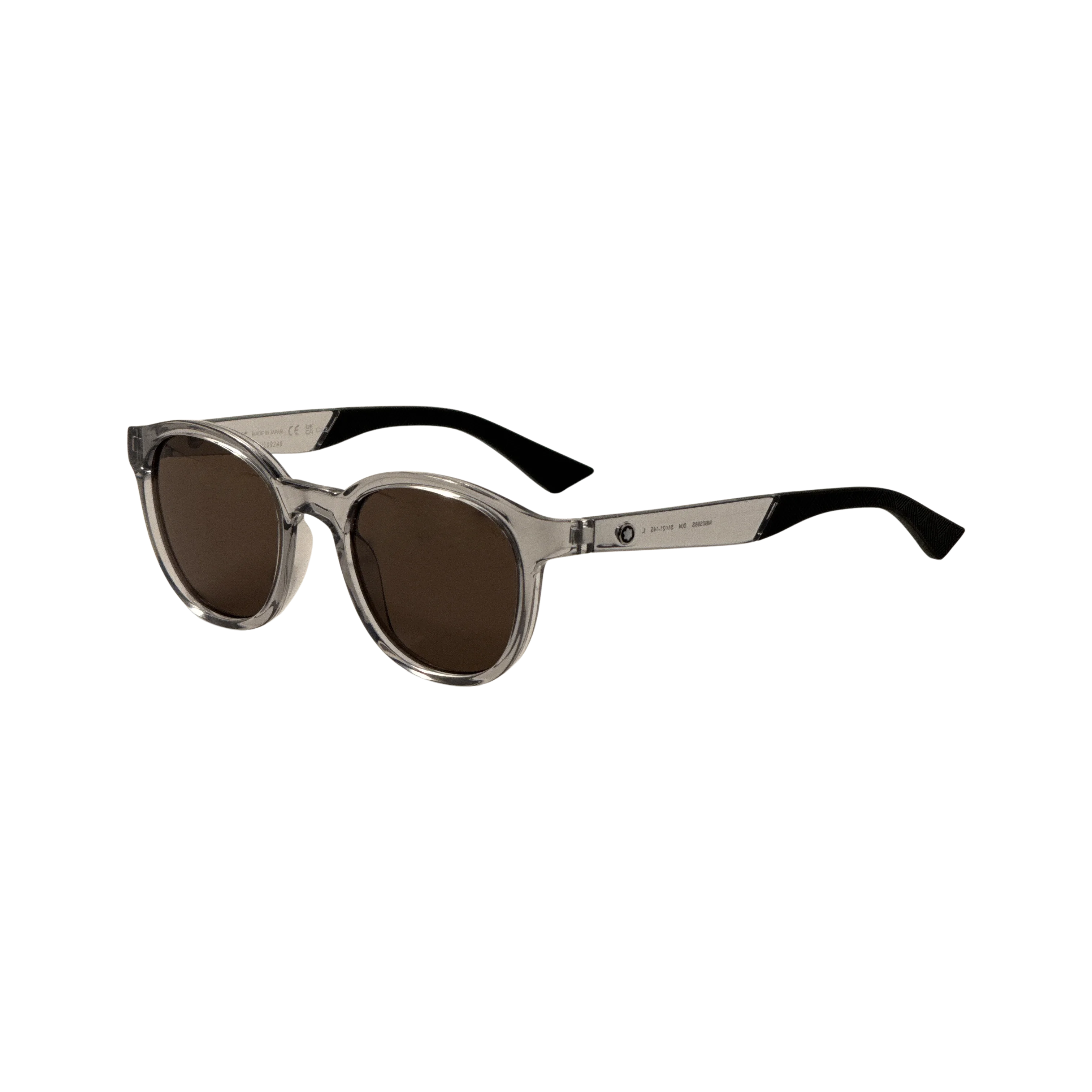 Preloved - Montblanc MB0398S004 Grey Round-Frame Sunglasses — Gray by Preloved - Montblanc