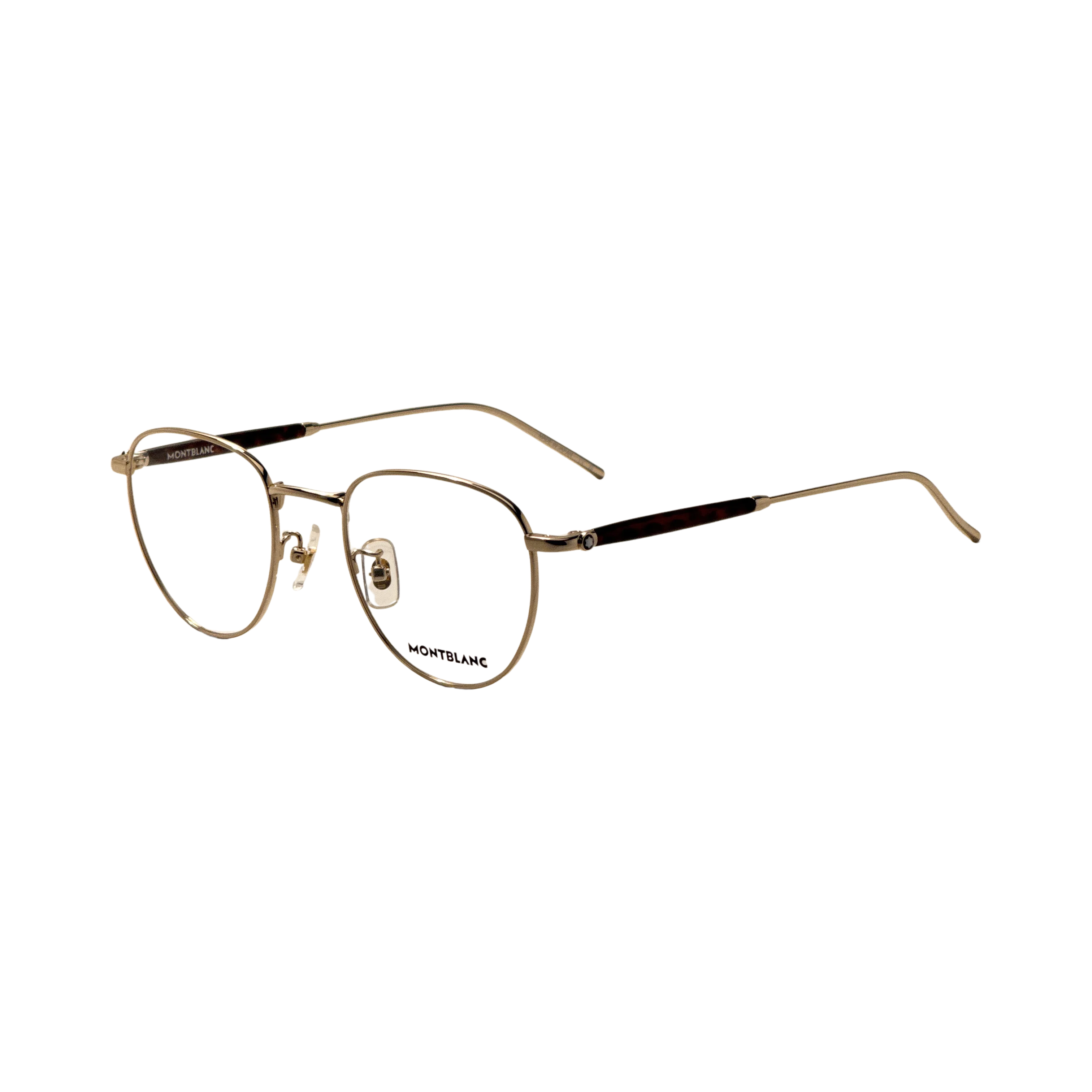 Preloved - Montblanc MB0410O00250 Metal Round-Frame Eyeglasses — Gold by Preloved - Montblanc