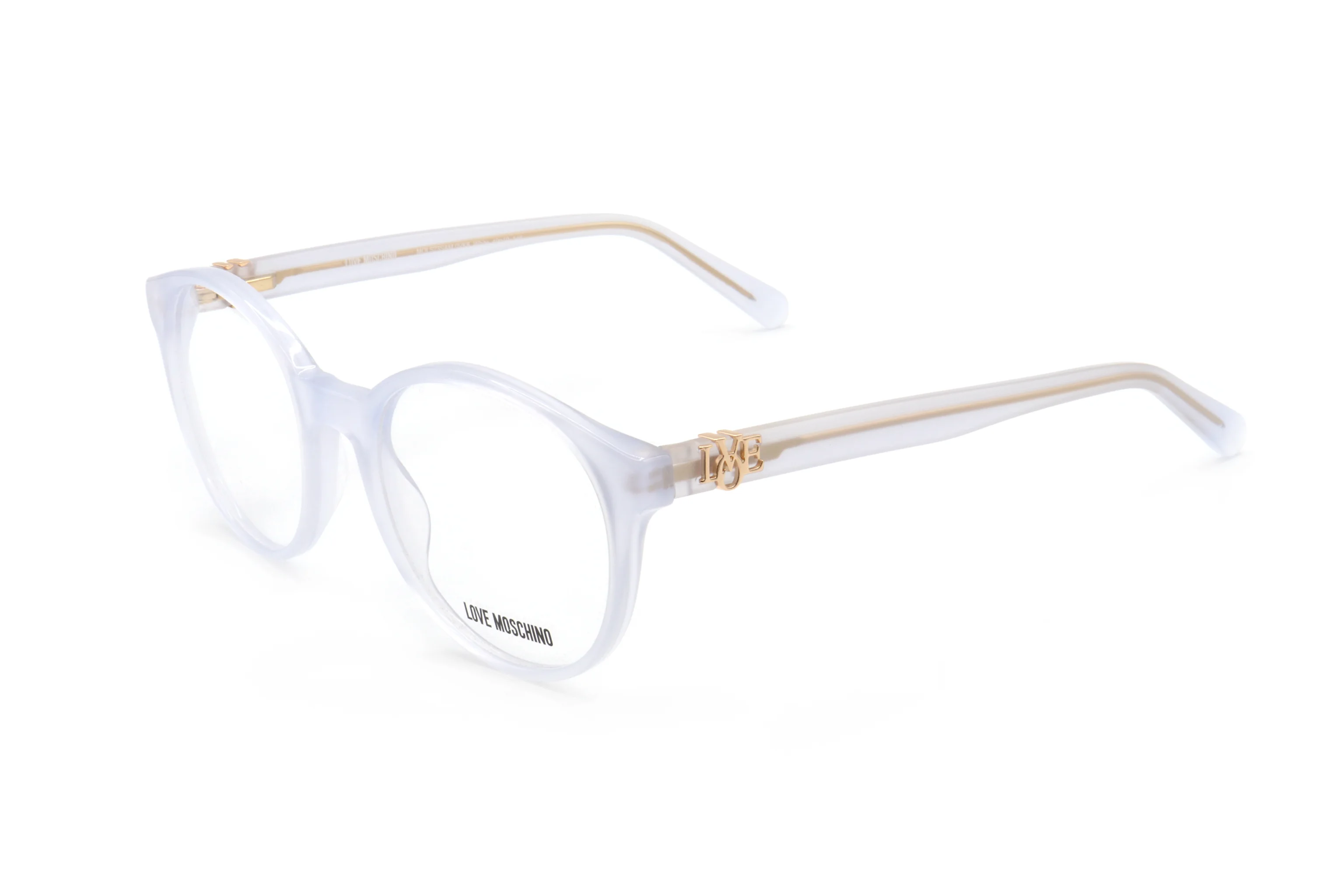 Preloved - Moschino MOL523SAMVK649 Logo-Detailed Eyeglasses — Clear by Preloved - Moschino