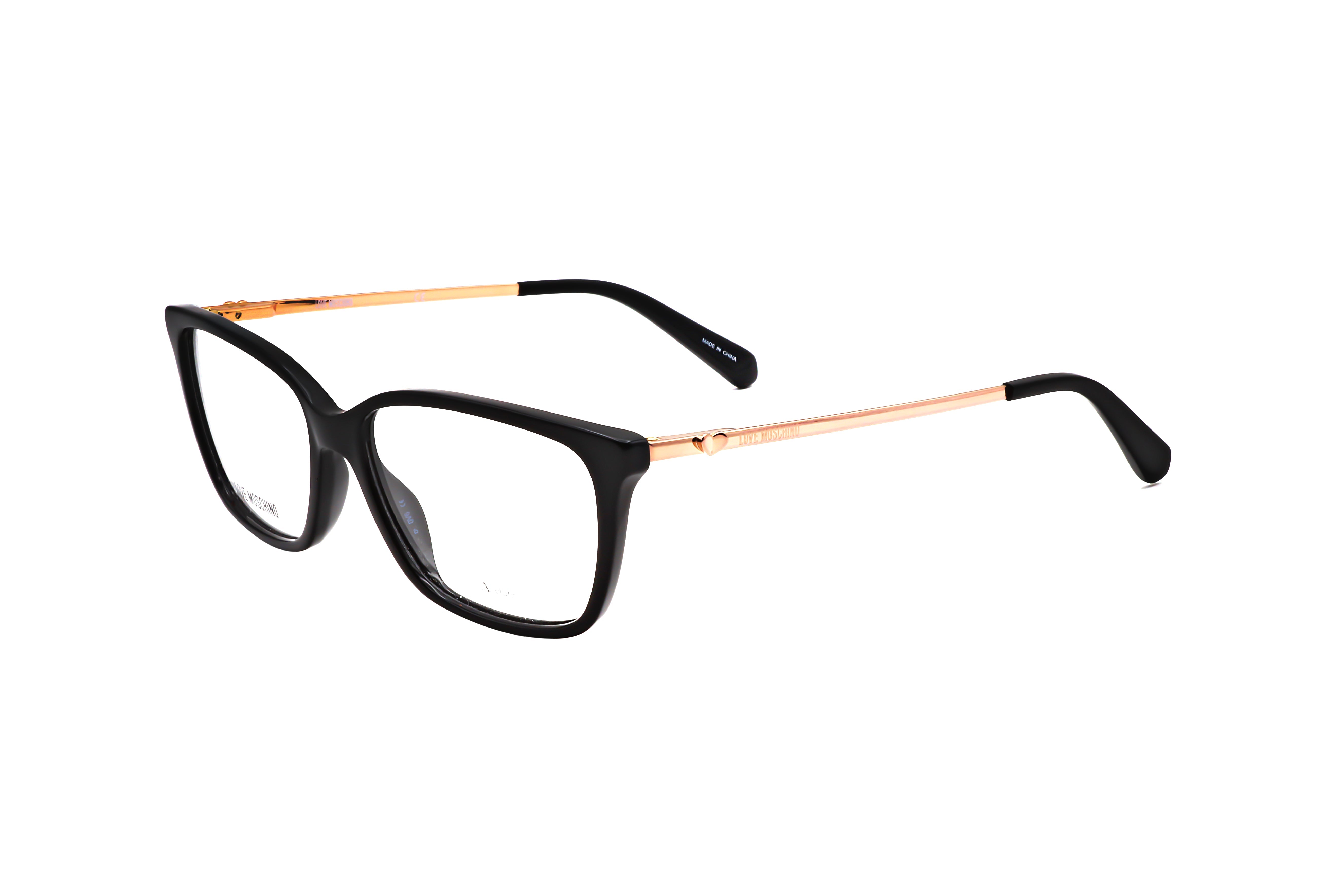 Preloved - Moschino MOL55080752 Black Acetate Frame Eyeglasses — Black by Preloved - Moschino