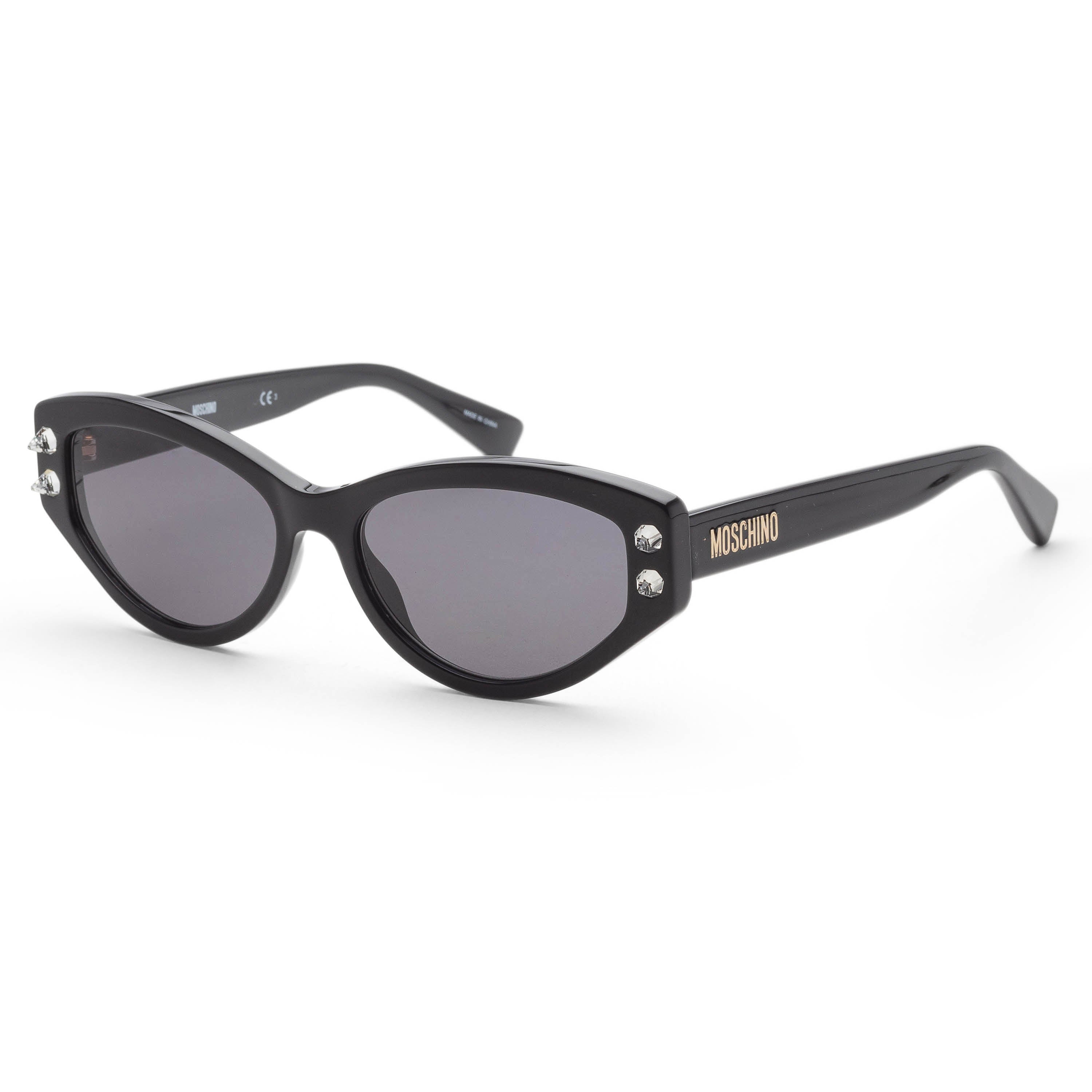 Preloved - Moschino MOS109S80755 Cat-Eye Sunglasses — Black by Preloved - Moschino