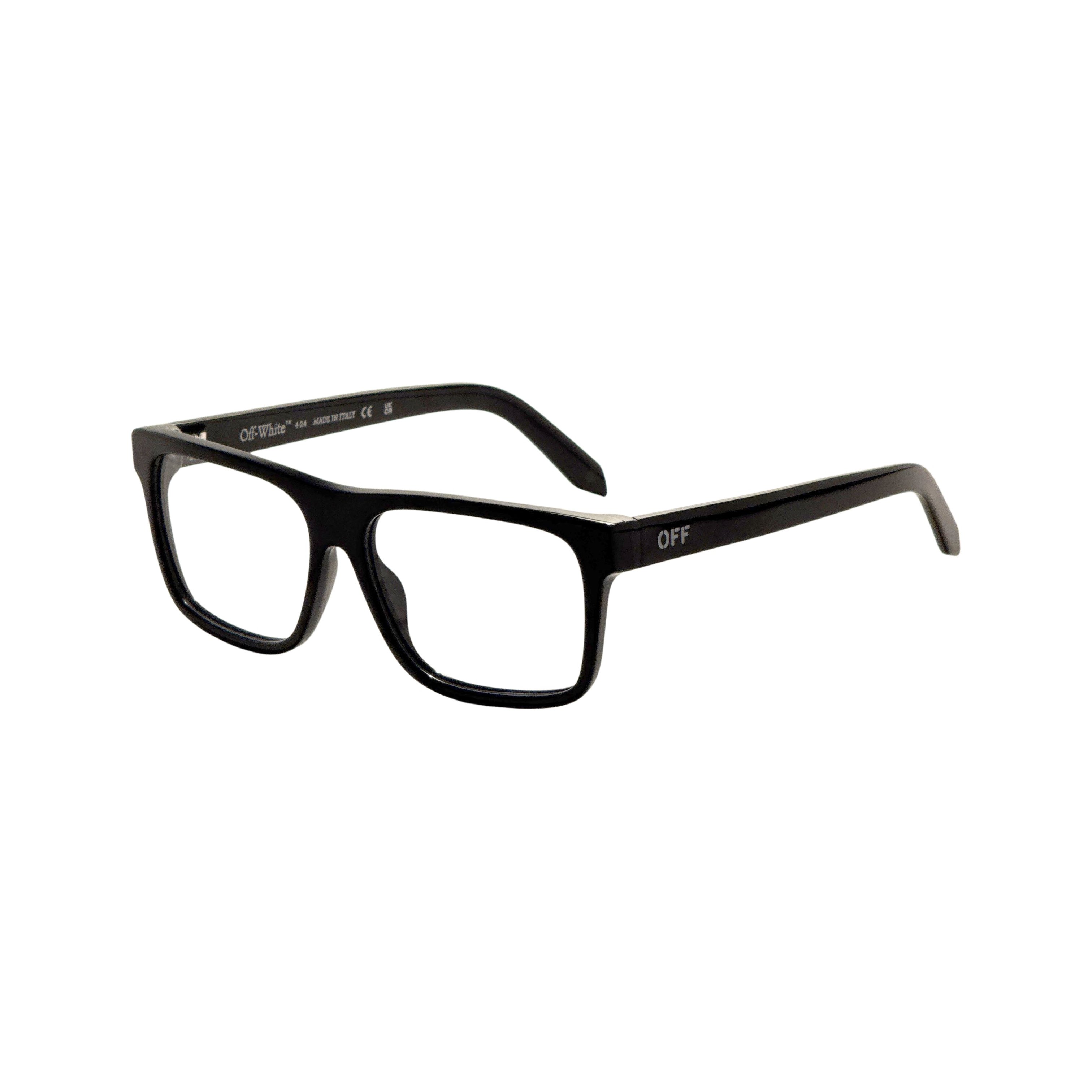 Preloved - Off-White OERJ079F24PLA001100057 Eyeglasses — Black by Preloved - Off-White