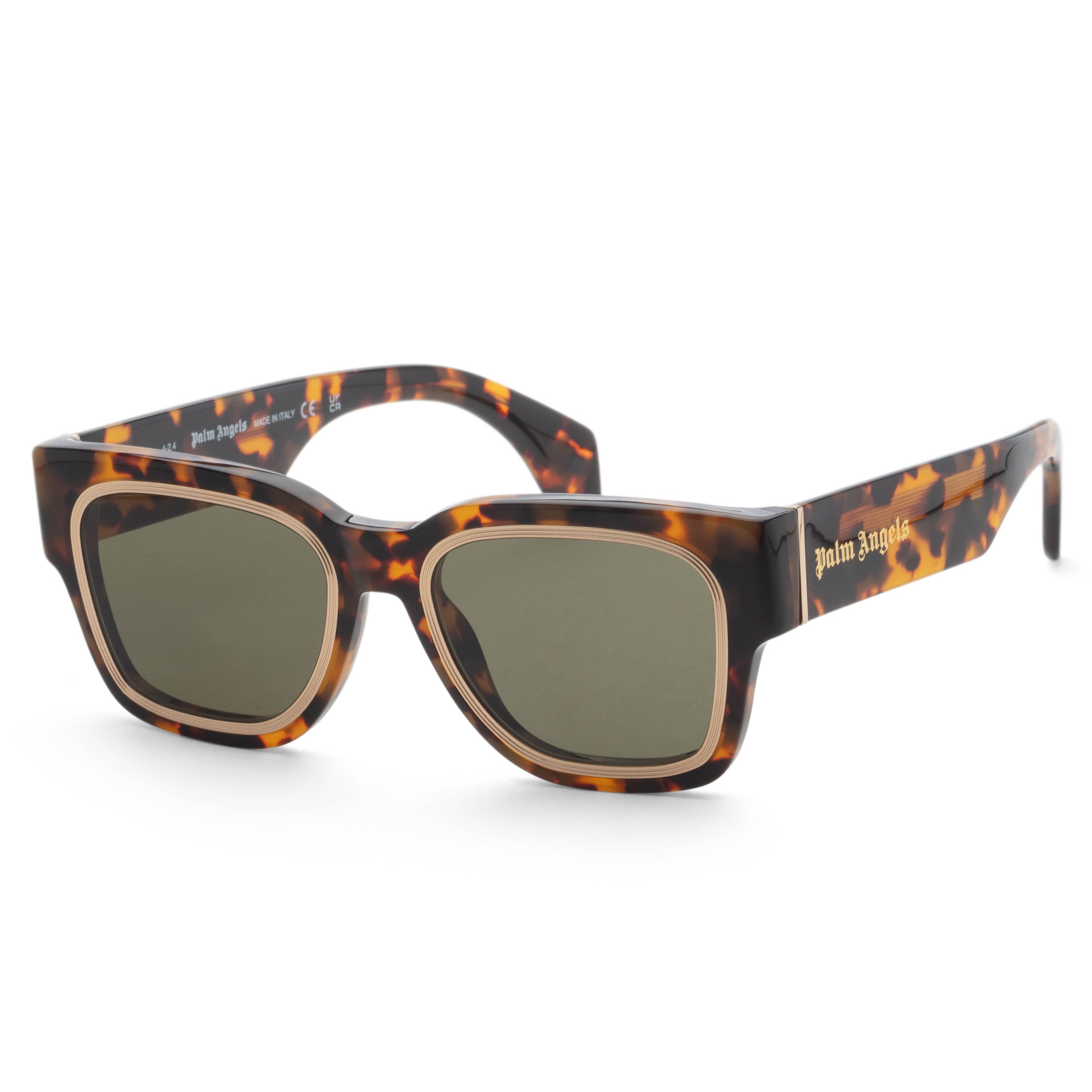 Preloved - Palm Angels PERI096F24PLA0016055 Sunglasses — Brown by Preloved - Palm Angels