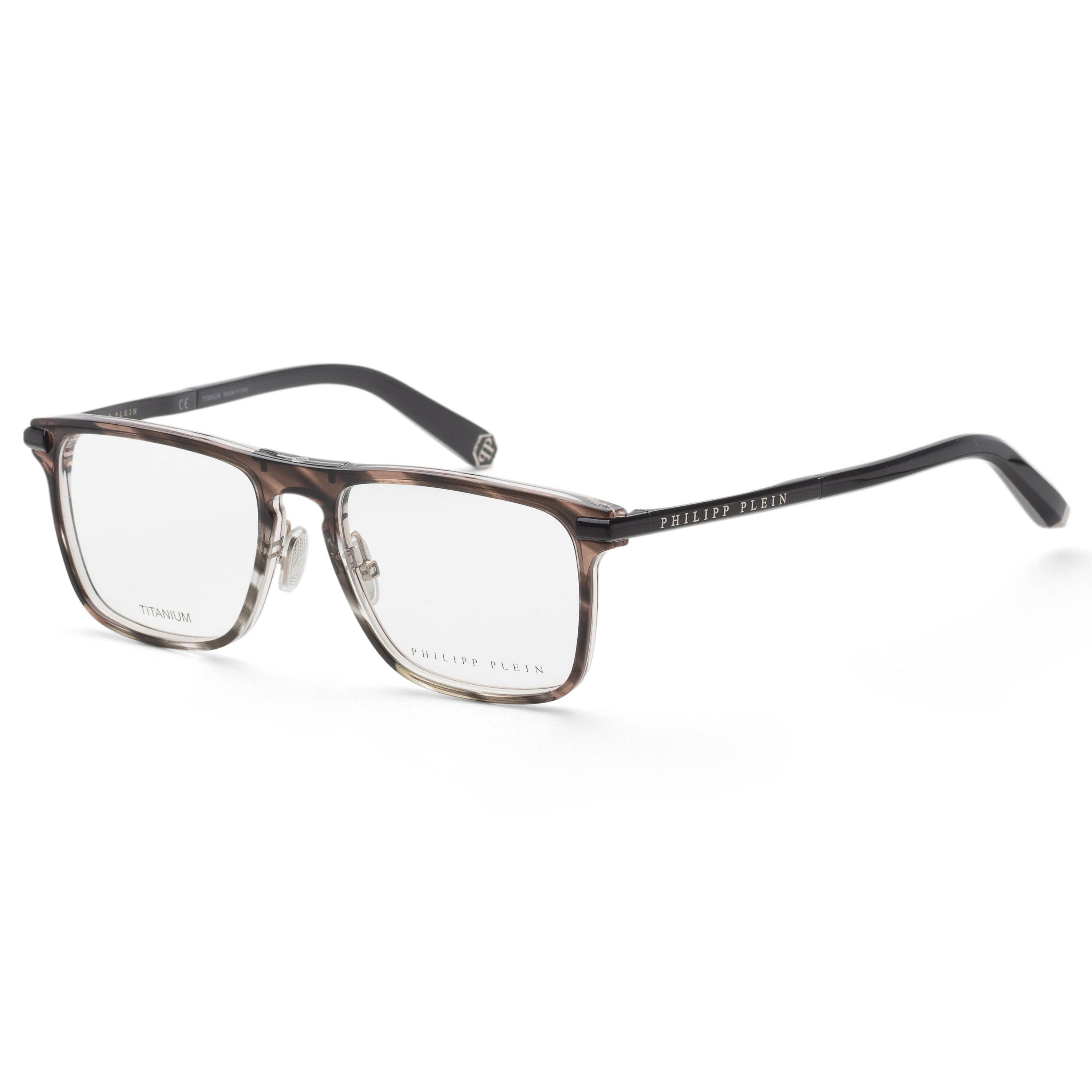 Preloved - Philipp Plein VPP019M0XAS Eyeglasses — Brown by Preloved - Philipp Plein