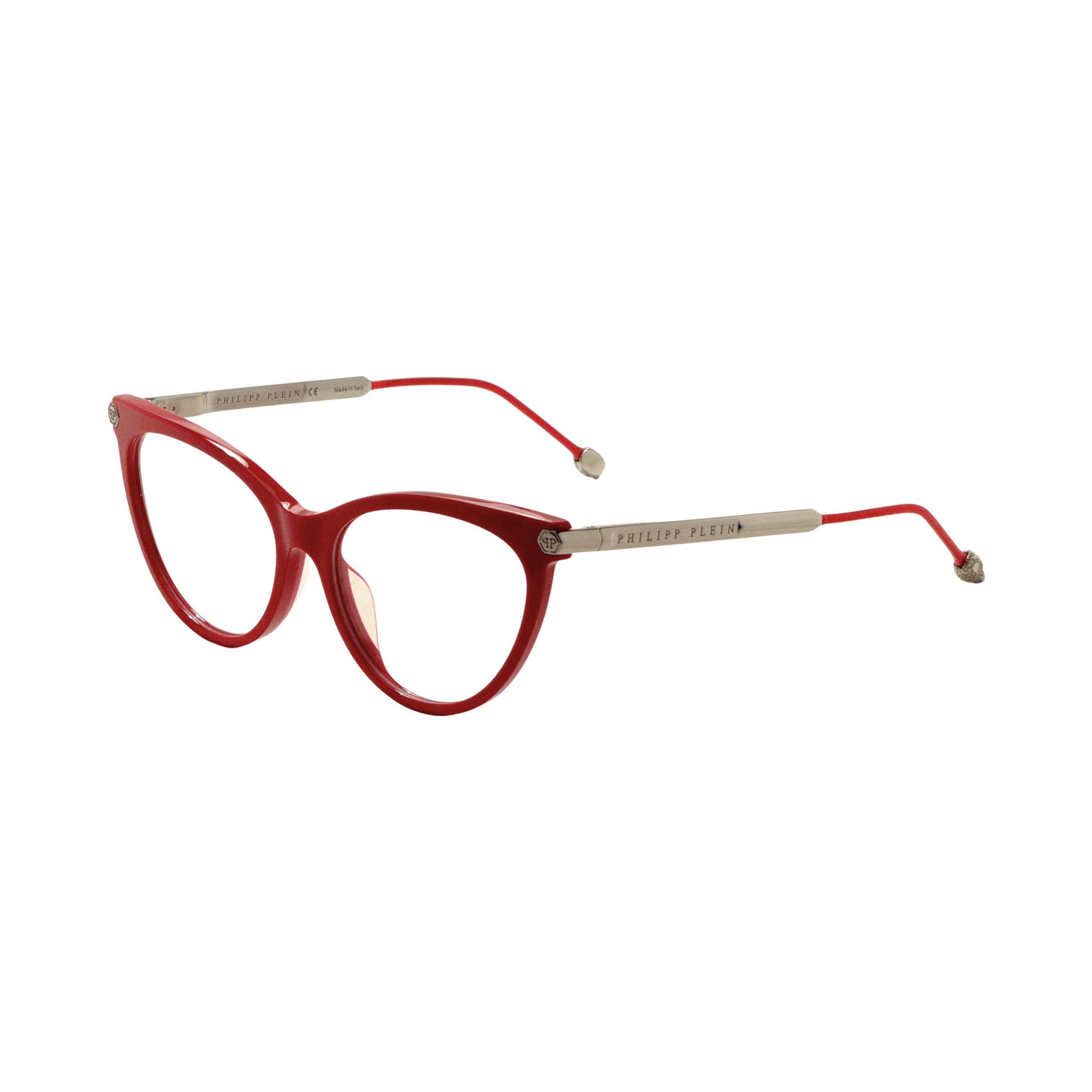 Preloved - Philipp Plein VPP037S5402GH Red Cat-Eye Eyeglasses — Red by Preloved - Philipp Plein