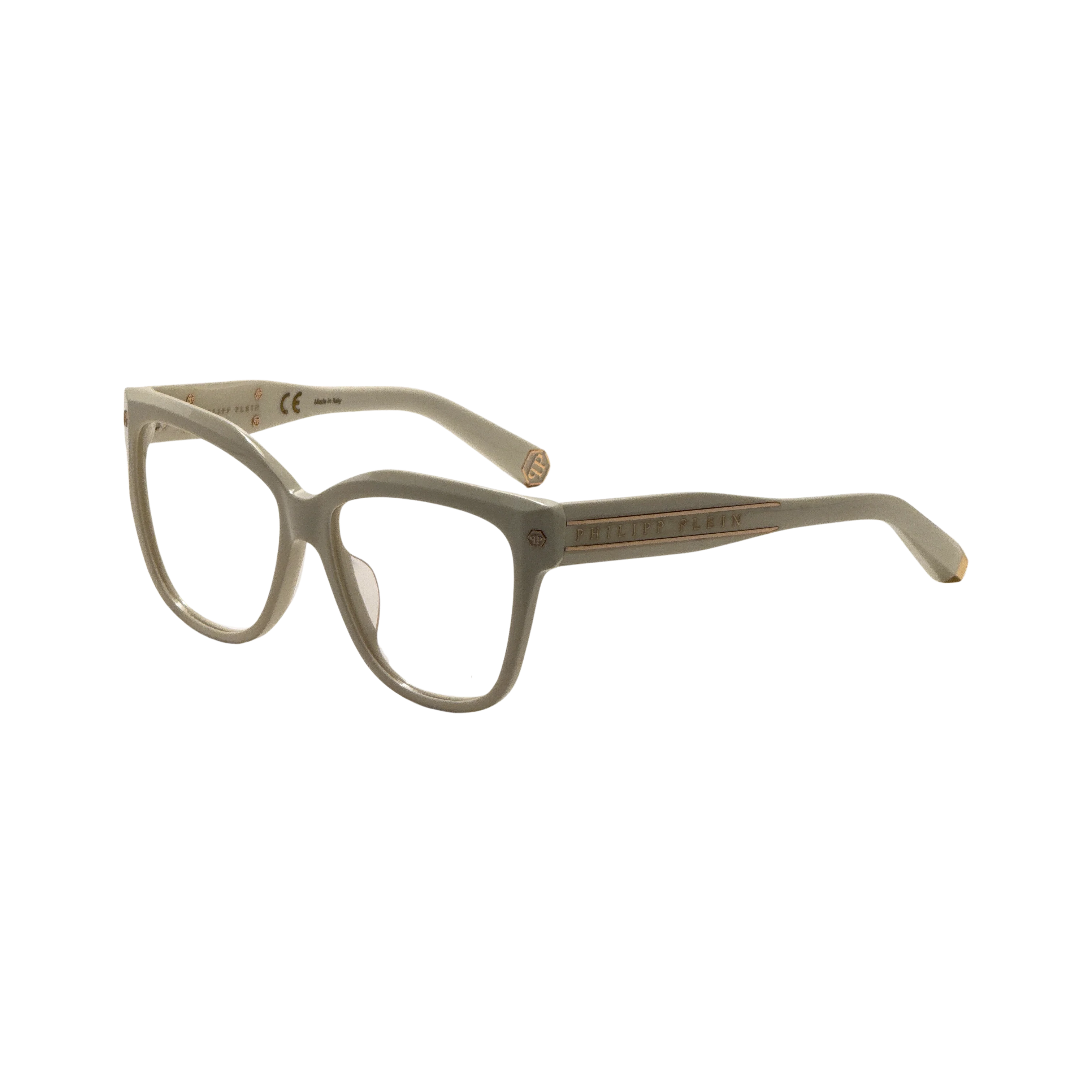 Preloved - Philipp Plein VPP051M5503GF Eyeglasses — Cream by Preloved - Philipp Plein
