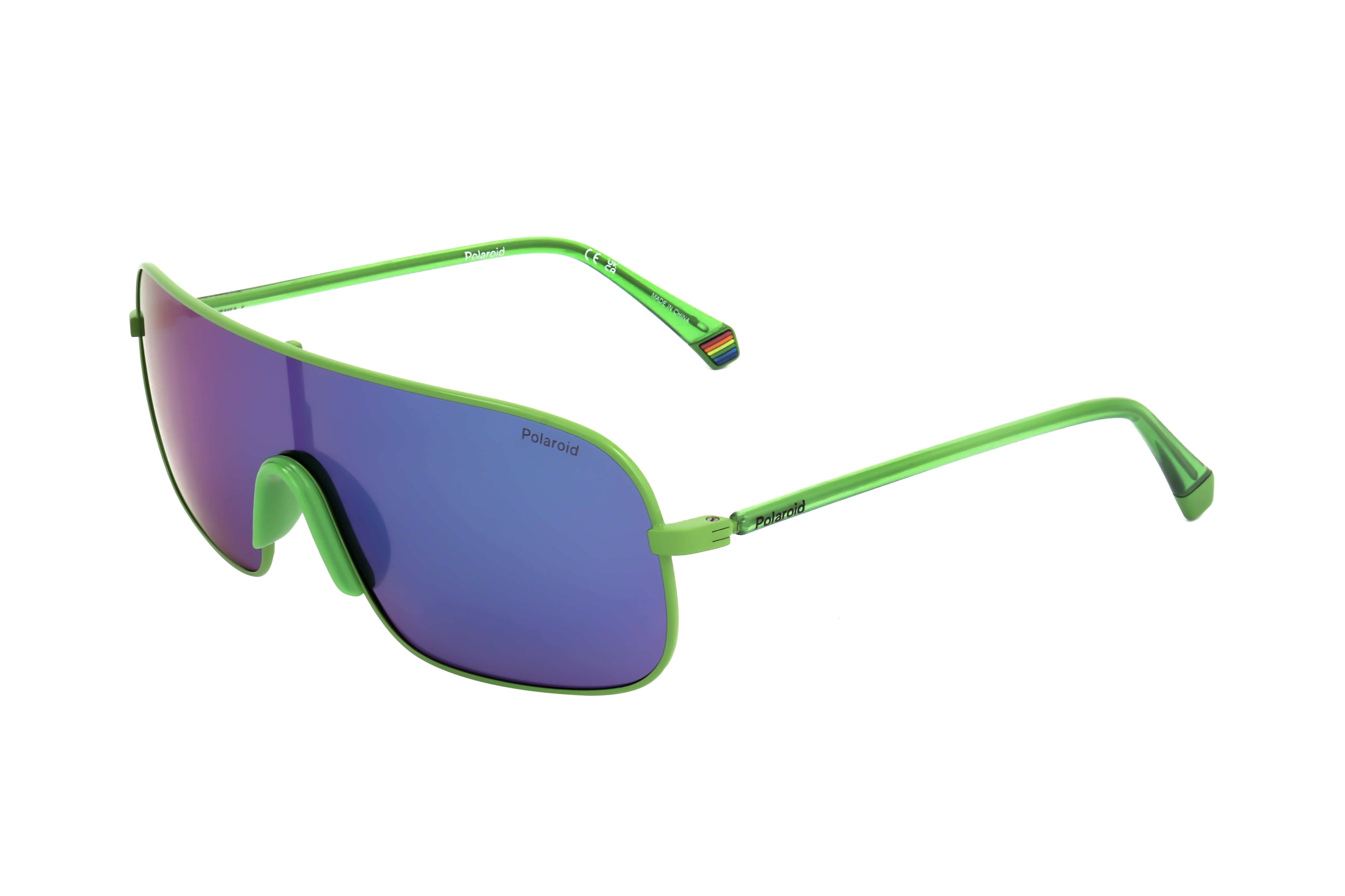 Preloved - Polaroid PLD6222S01ED5Z Polarized Shield Sunglasses — Green by Preloved - Polaroid