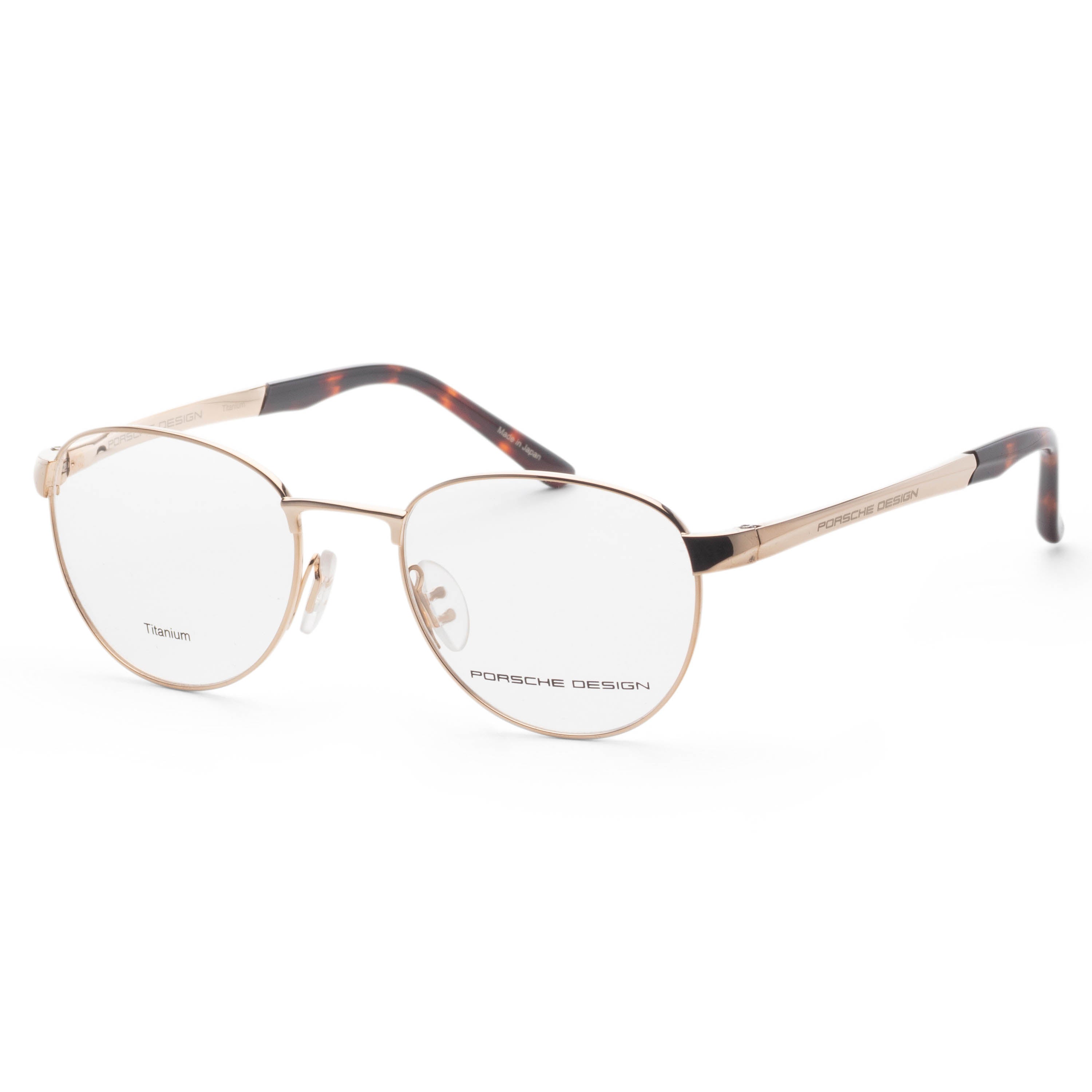 Preloved - Porsche Design P836950B Titanium Round Eyeglasses — Gold by Preloved - Porsche Design