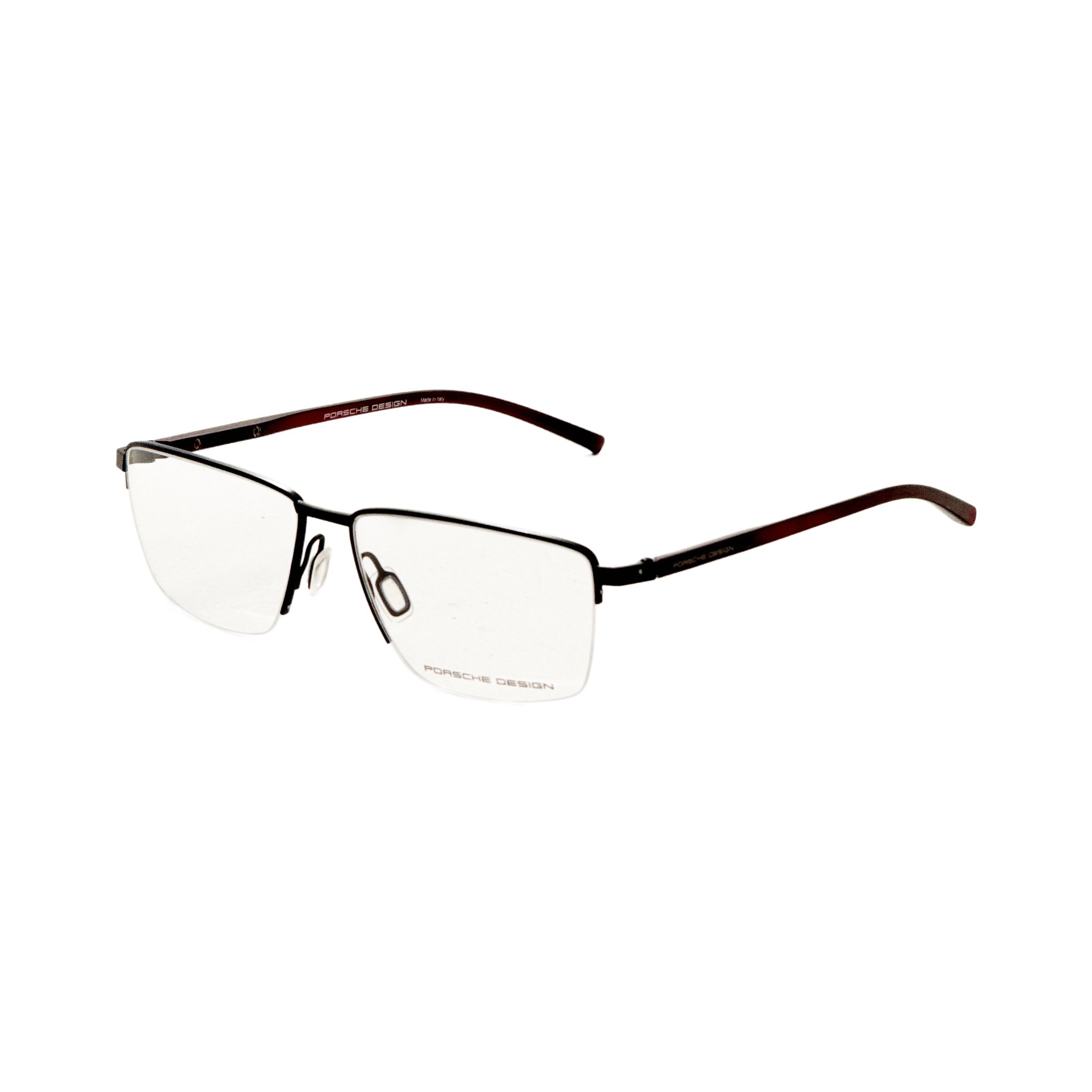 Preloved - Porsche Design P839957A Metal Rectangle Eyeglasses — Black by Preloved - Porsche Design