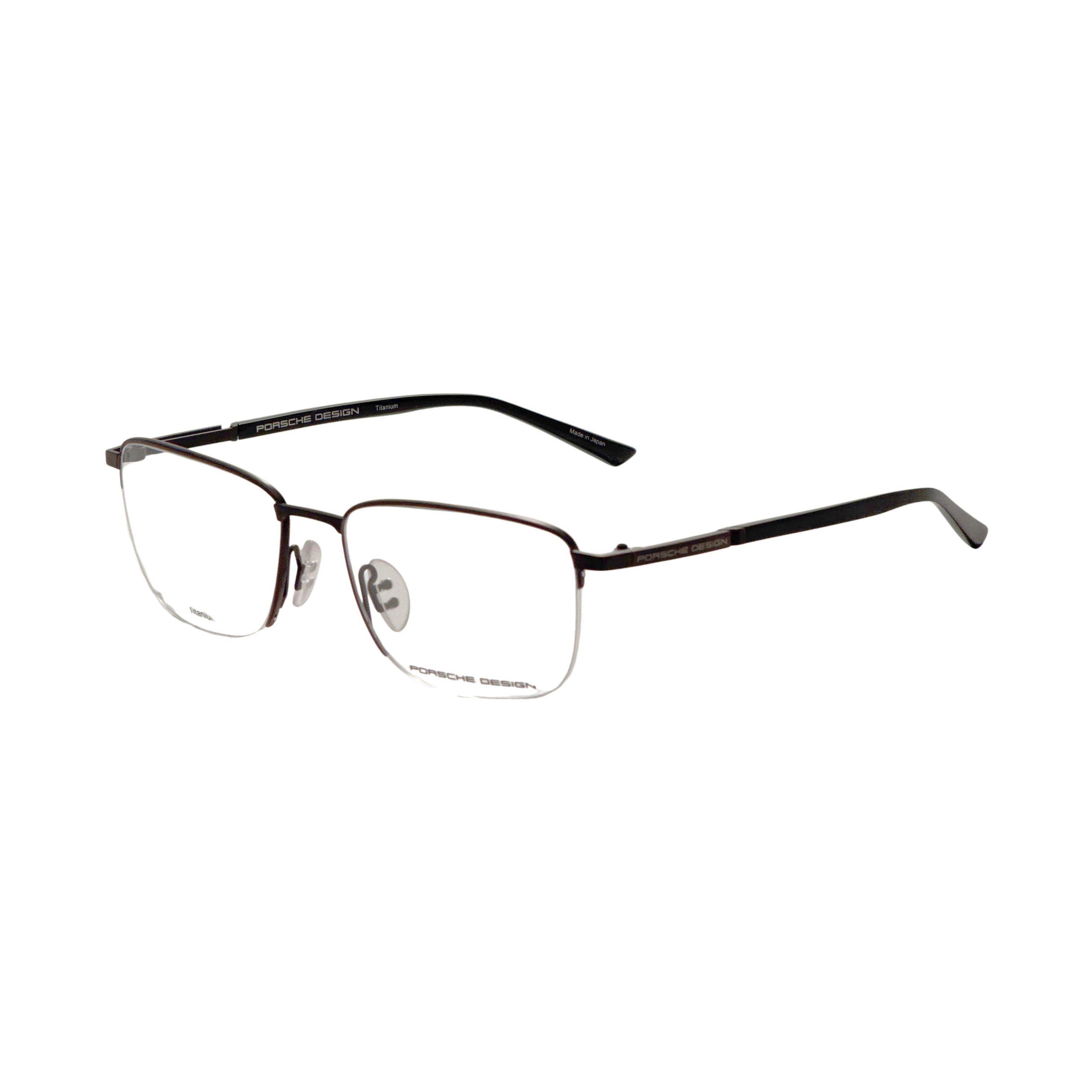 Preloved - Porsche Design P873054C Metal Rectangle Eyeglasses — Brown by Preloved - Porsche Design