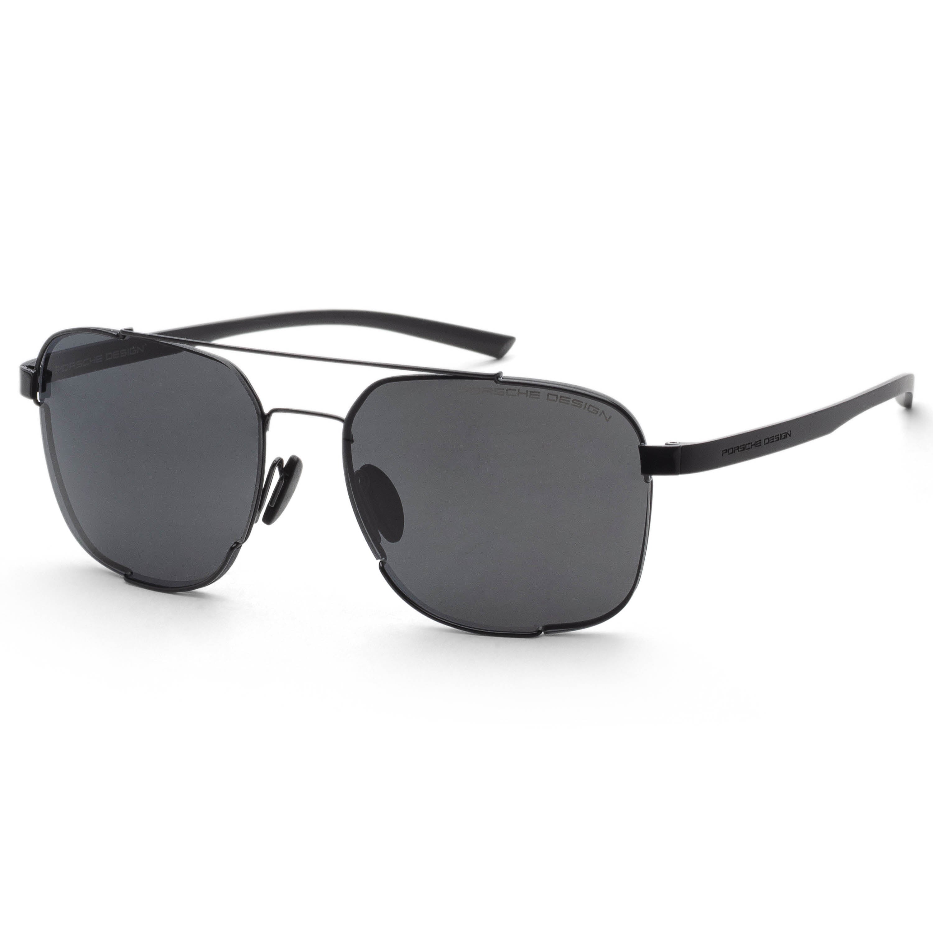 Preloved - Porsche Design P892259A Metal Aviator Sunglasses — Black by Preloved - Porsche Design