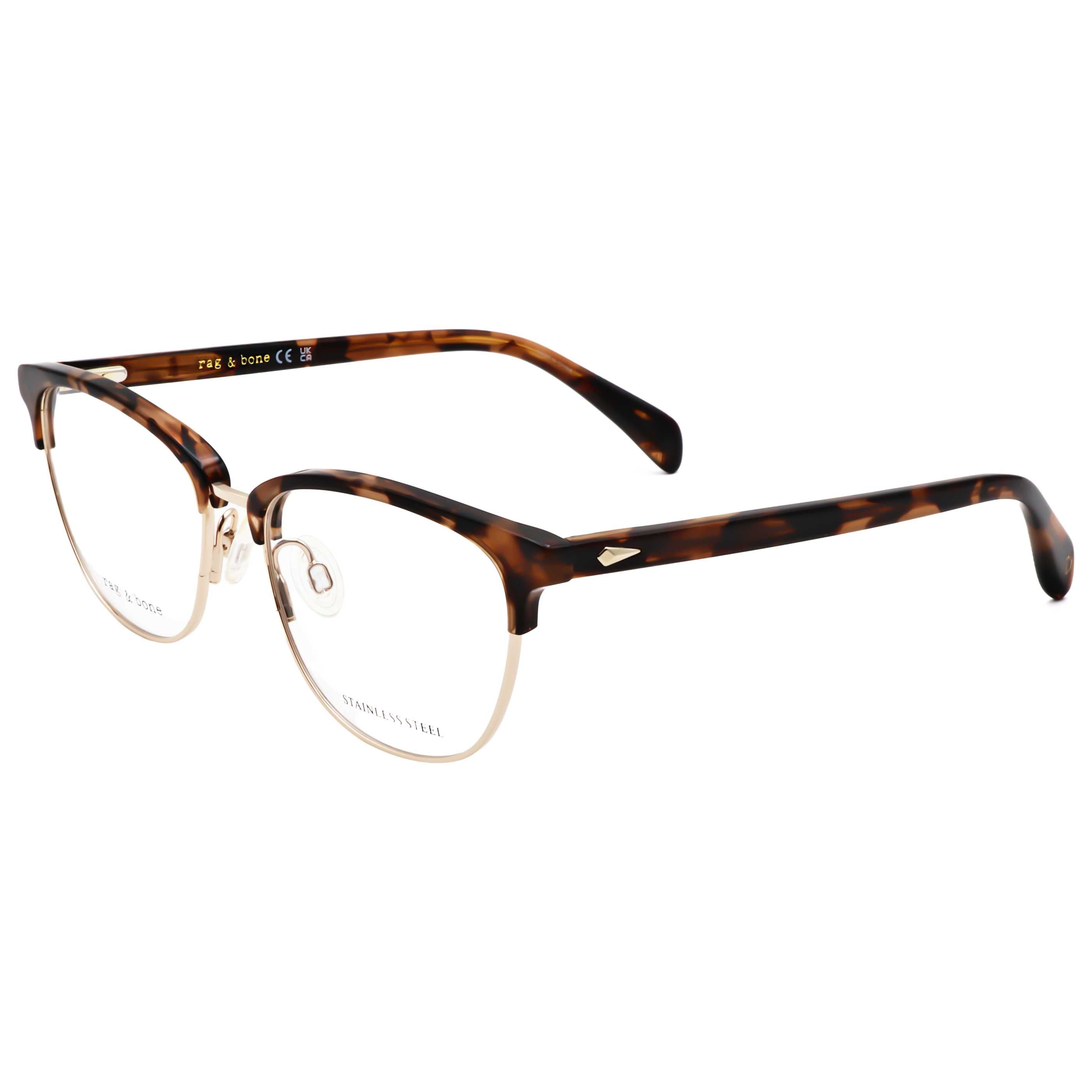 Preloved - Rag & Bone RNB3060G08652 Eyeglasses — Havana by Preloved - Rag & Bone