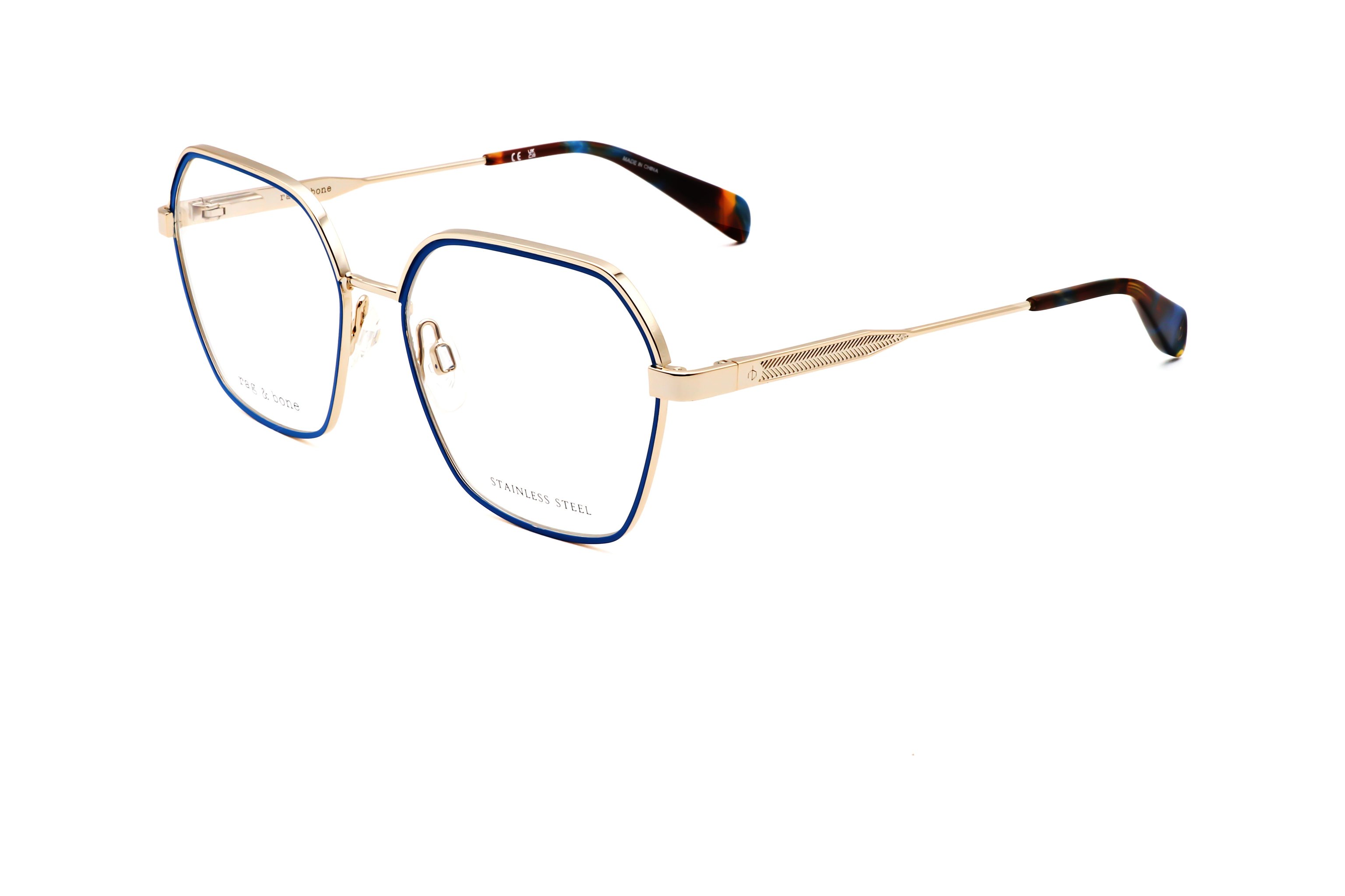 Preloved - Rag & Bone RNB3072GS9E53 Eyeglasses — Gold by Preloved - Rag & Bone