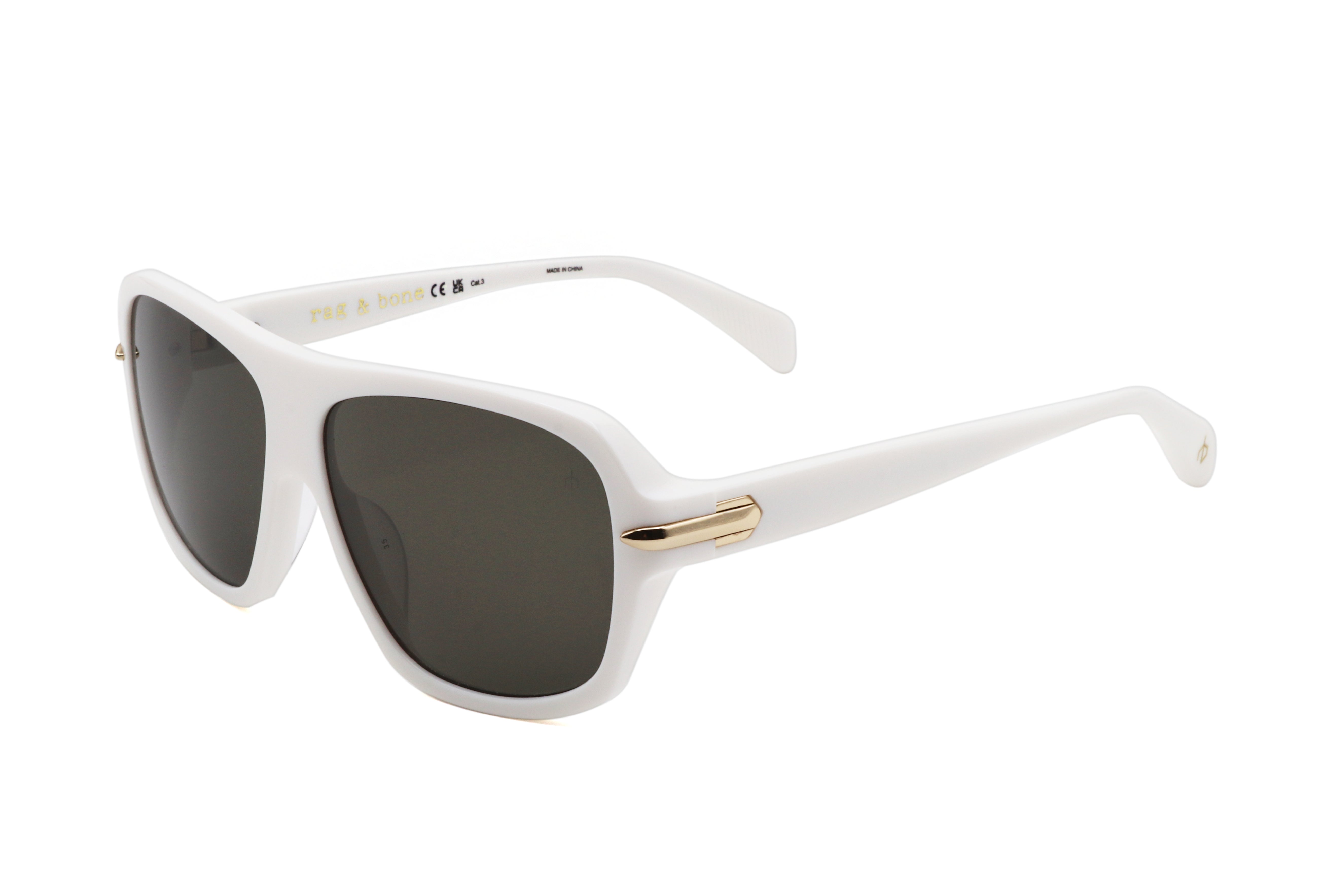 Preloved - Rag & Bone RNB6005SVK657 Sunglasses — White by Preloved - Rag & Bone