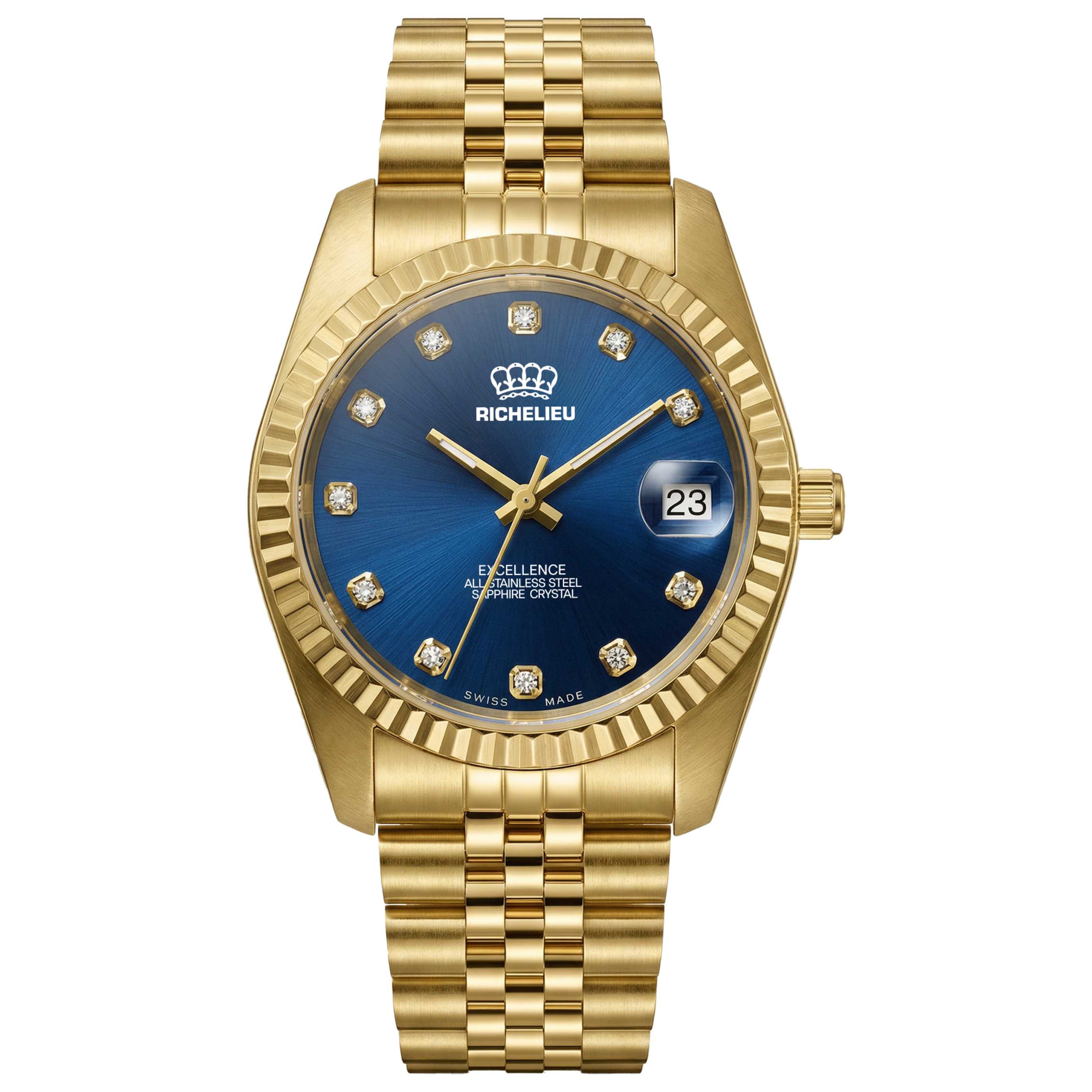 Preloved - Richelieu Gold-Tone Quartz Watch — Gold by Preloved - Richelieu