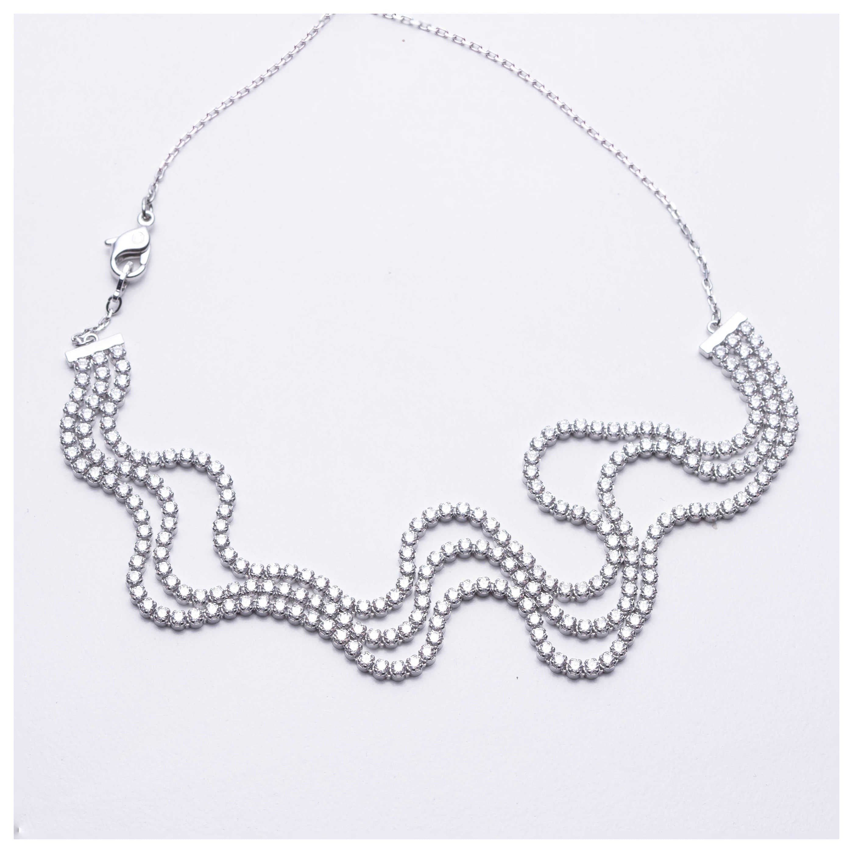Preloved - Swarovski Matrix Necklace — Silver by Preloved - Swarovski