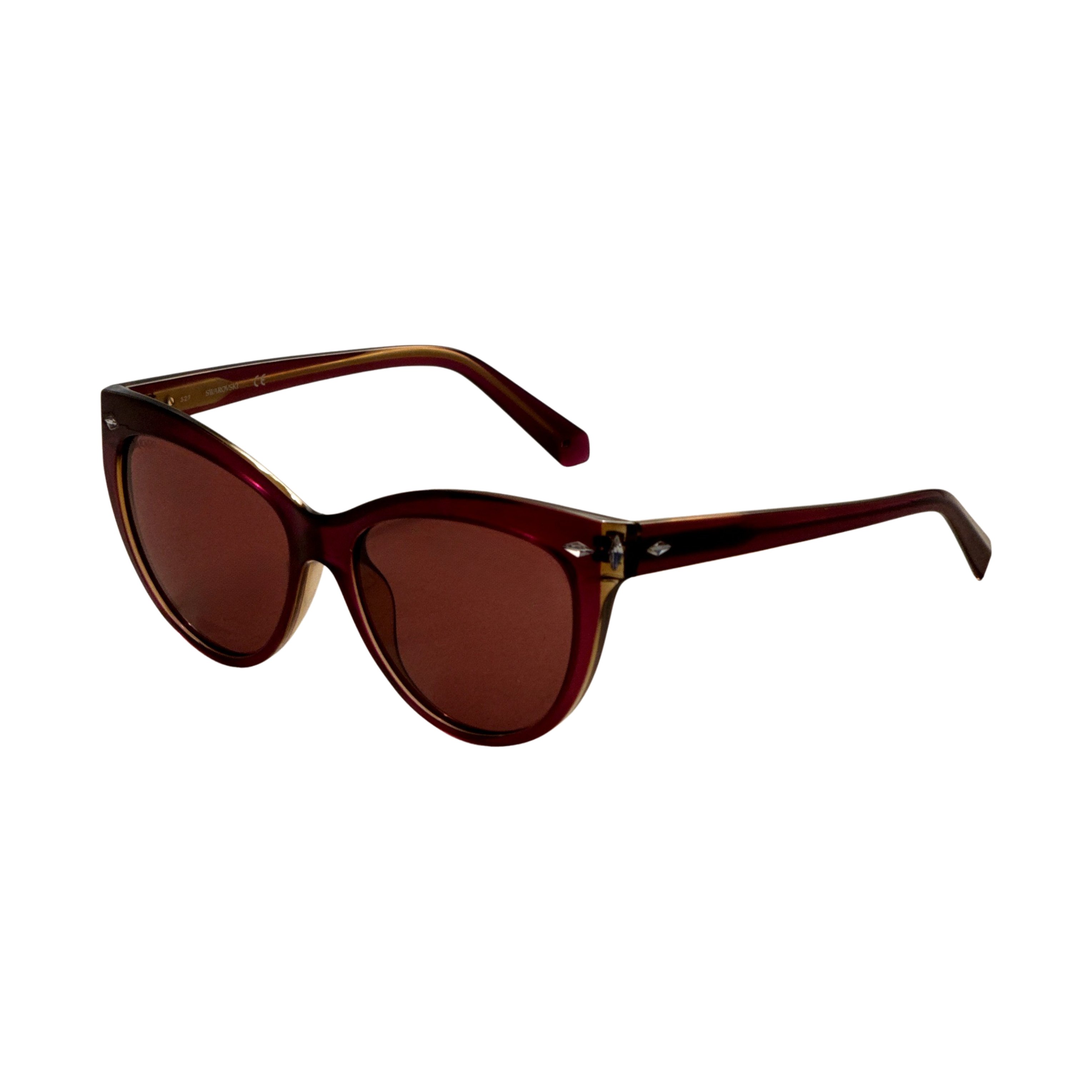Preloved - Swarovski SK01285601B Cat-Eye Brown Lens Sunglasses — Brown by Preloved - Swarovski