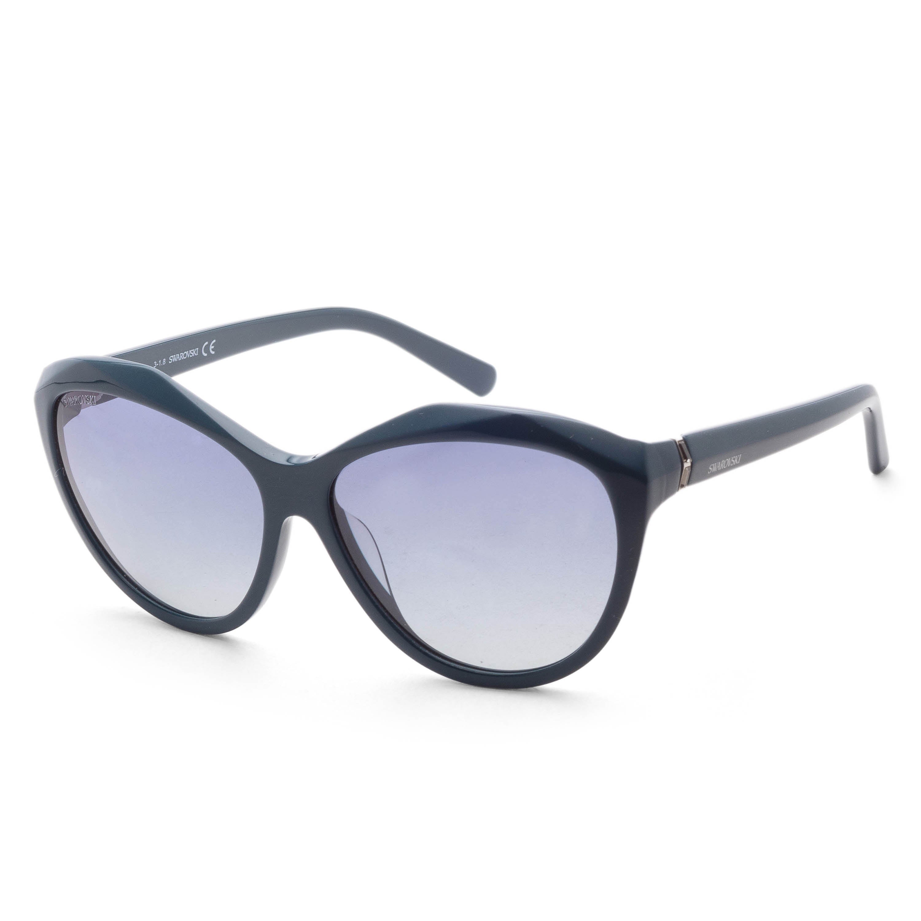 Preloved - Swarovski SK01365898Q Cat-Eye Sunglasses — Black by Preloved - Swarovski