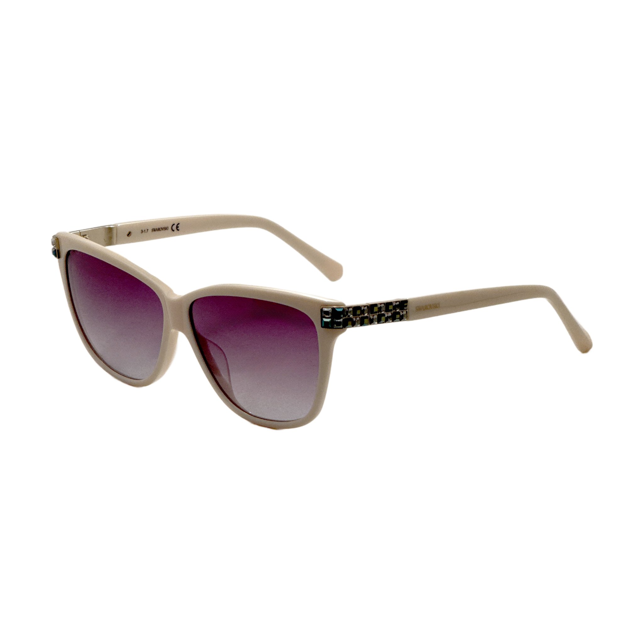 Preloved - Swarovski SK013757B Gradient Lens Sunglasses — Beige by Preloved - Swarovski