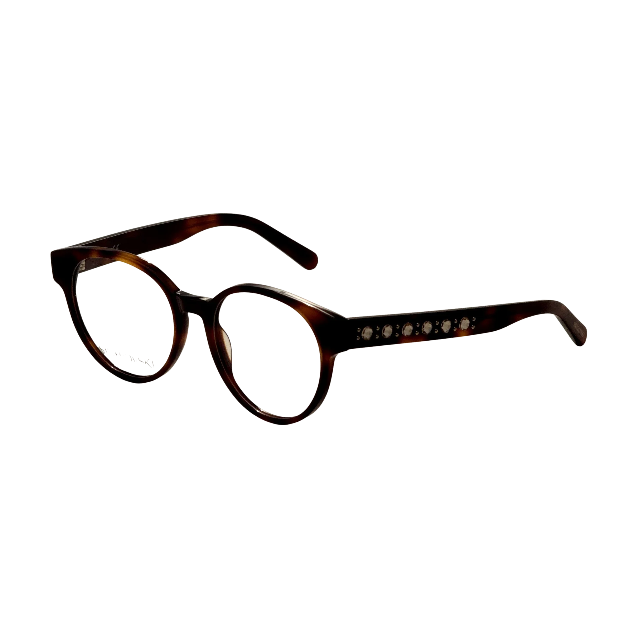 Preloved - Swarovski SK545350052 Havana Round Eyeglasses — Havana by Preloved - Swarovski