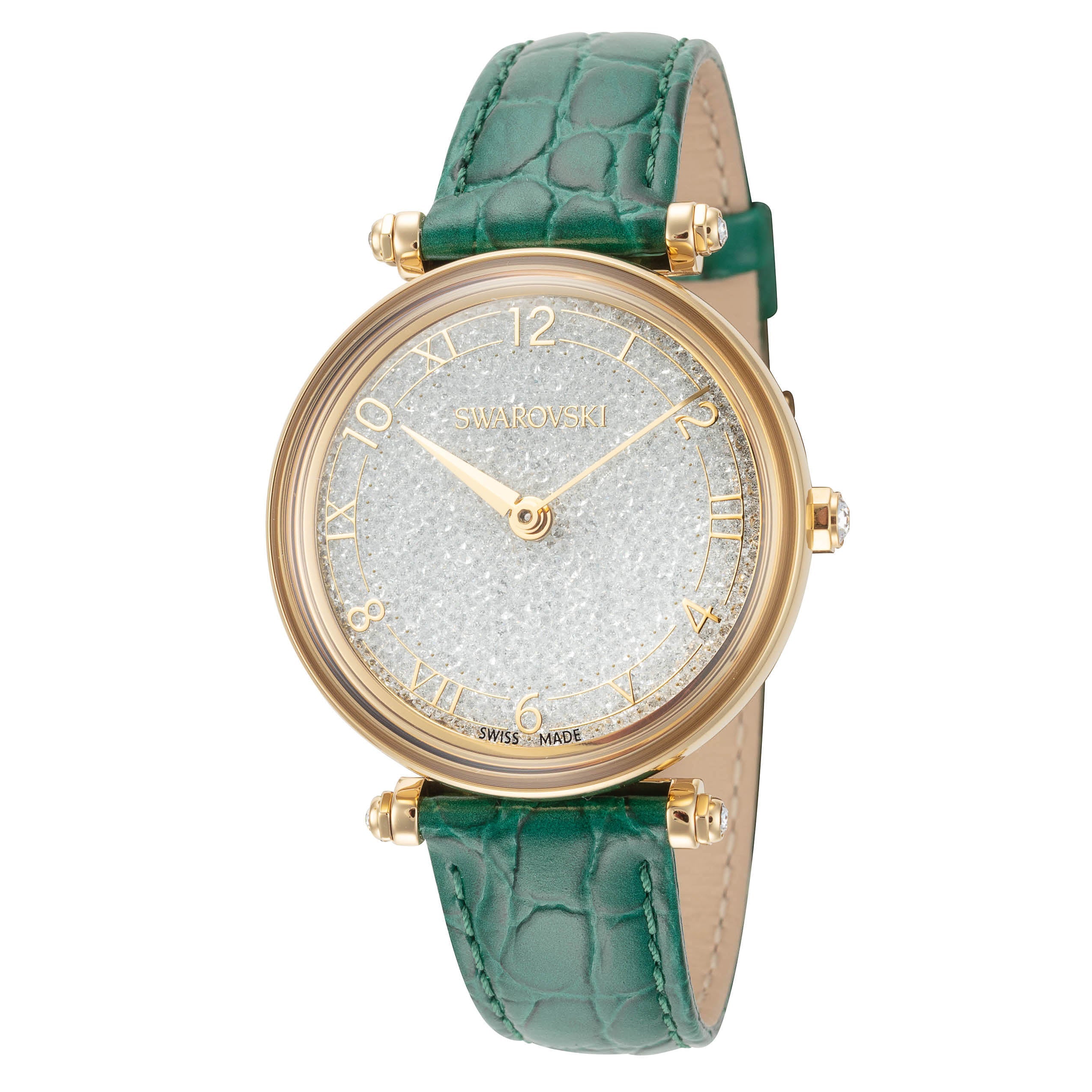Preloved - Swarovski Crystalline Quartz Watch — Green by Preloved - Swarovski