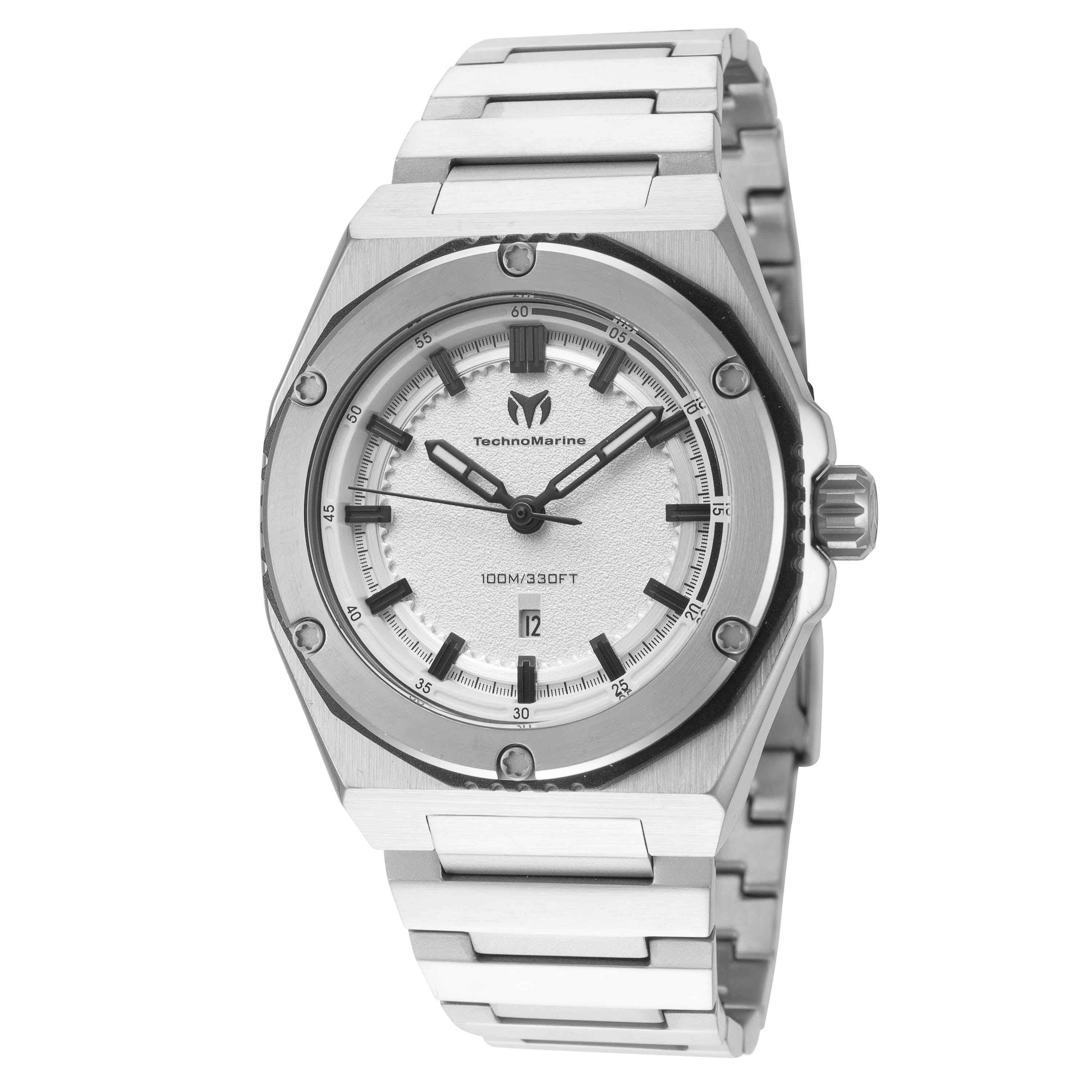 Preloved - Technomarine Stainless Steel Quartz Watch — Silver by Preloved - Technomarine