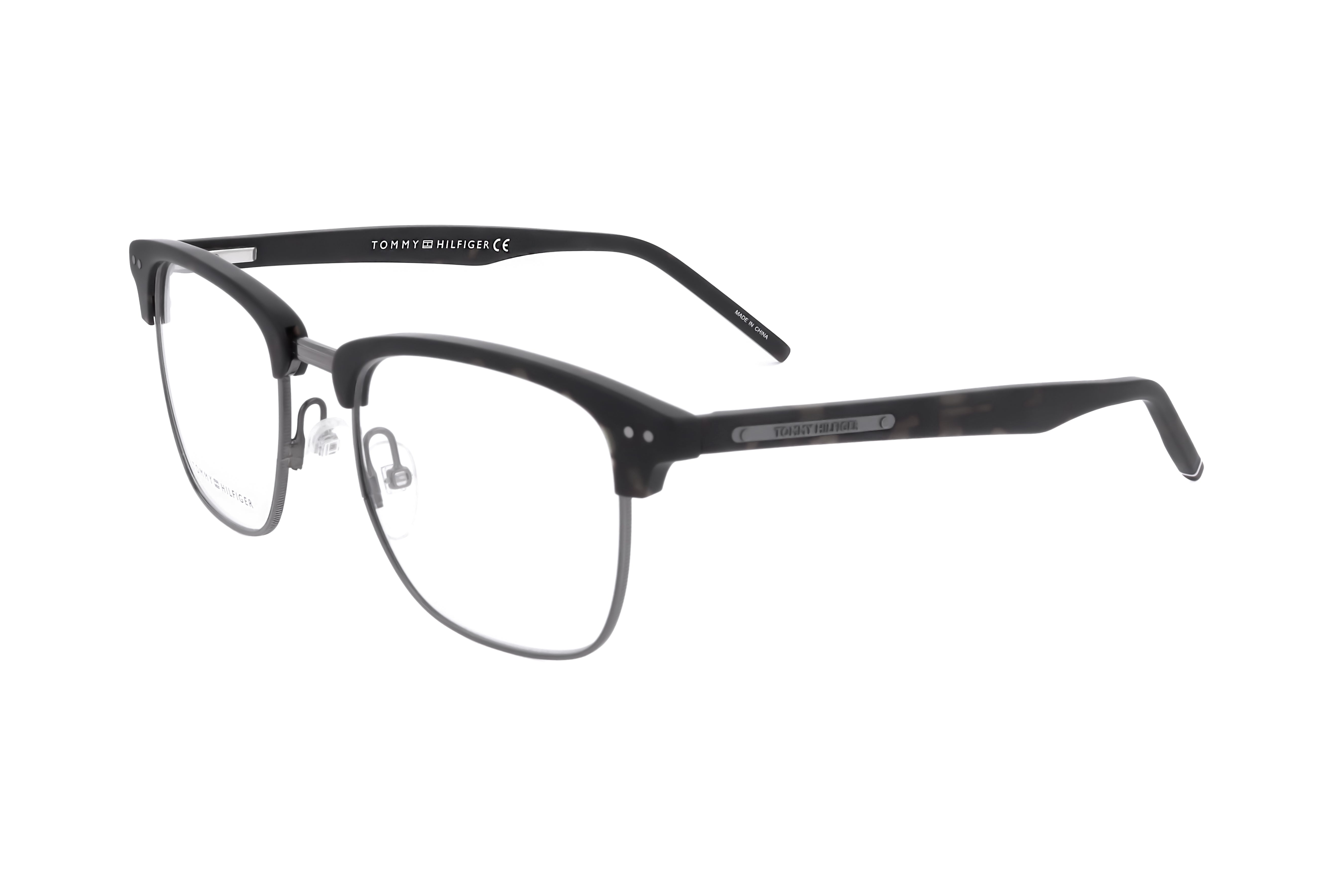 Preloved - Tommy Hilfiger TH173008651 Metal-Framed Eyeglasses — Black by Preloved - Tommy Hilfiger