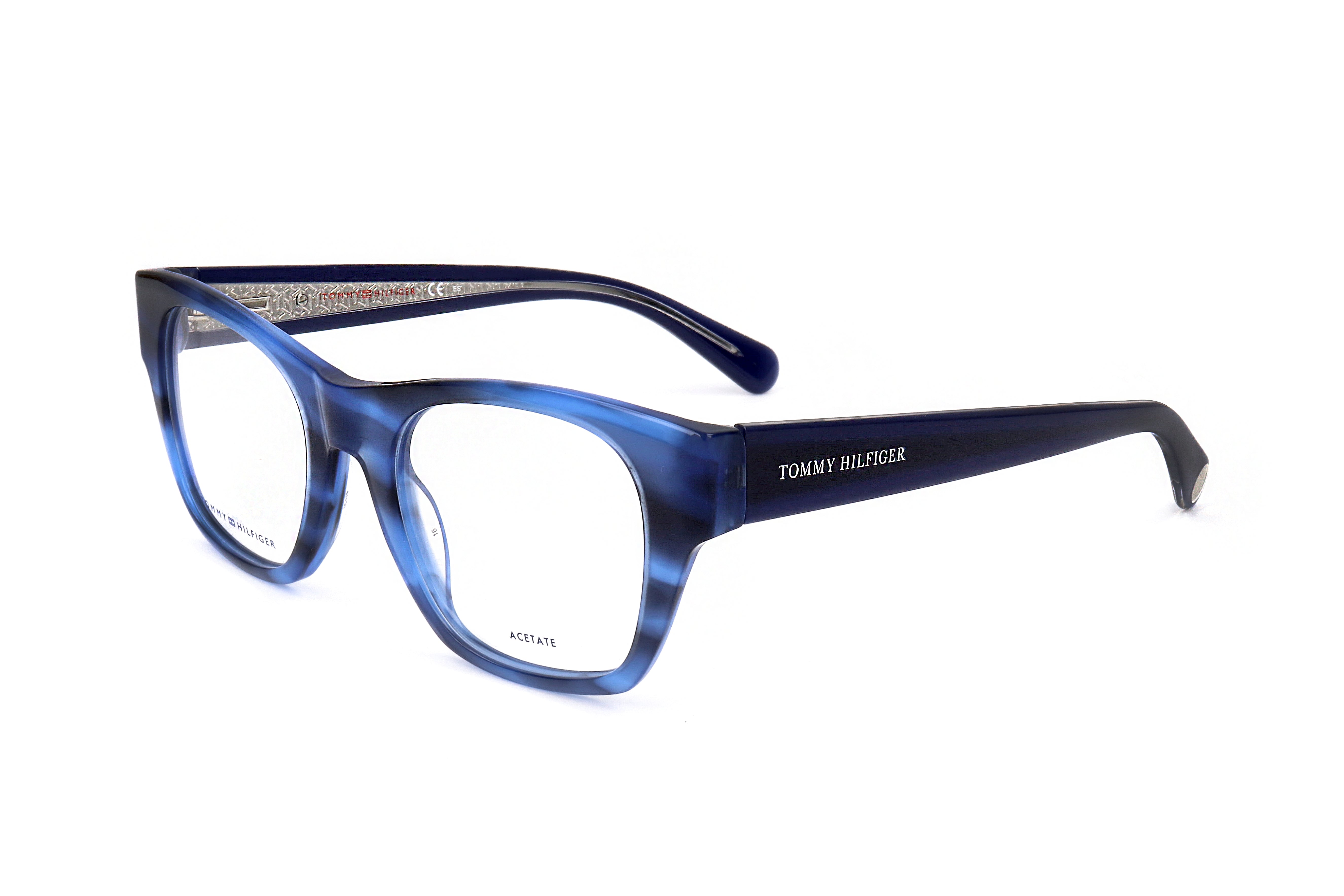 Preloved - Tommy Hilfiger TH186538I49 Blue Horn Eyeglasses — Blue by Preloved - Tommy Hilfiger