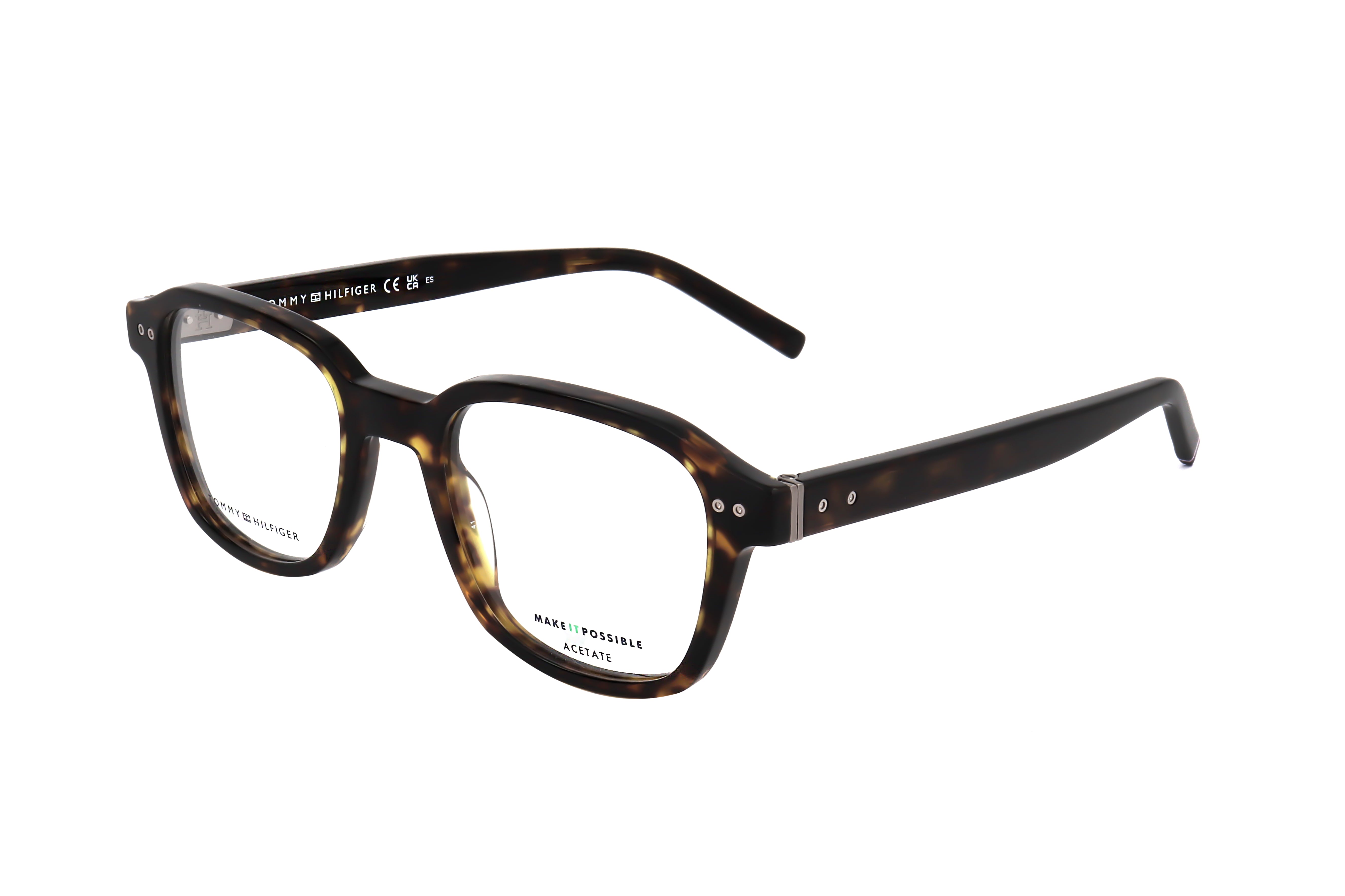 Preloved - Tommy Hilfiger TH198308650 Acetate Frame Eyeglasses — Brown by Preloved - Tommy Hilfiger