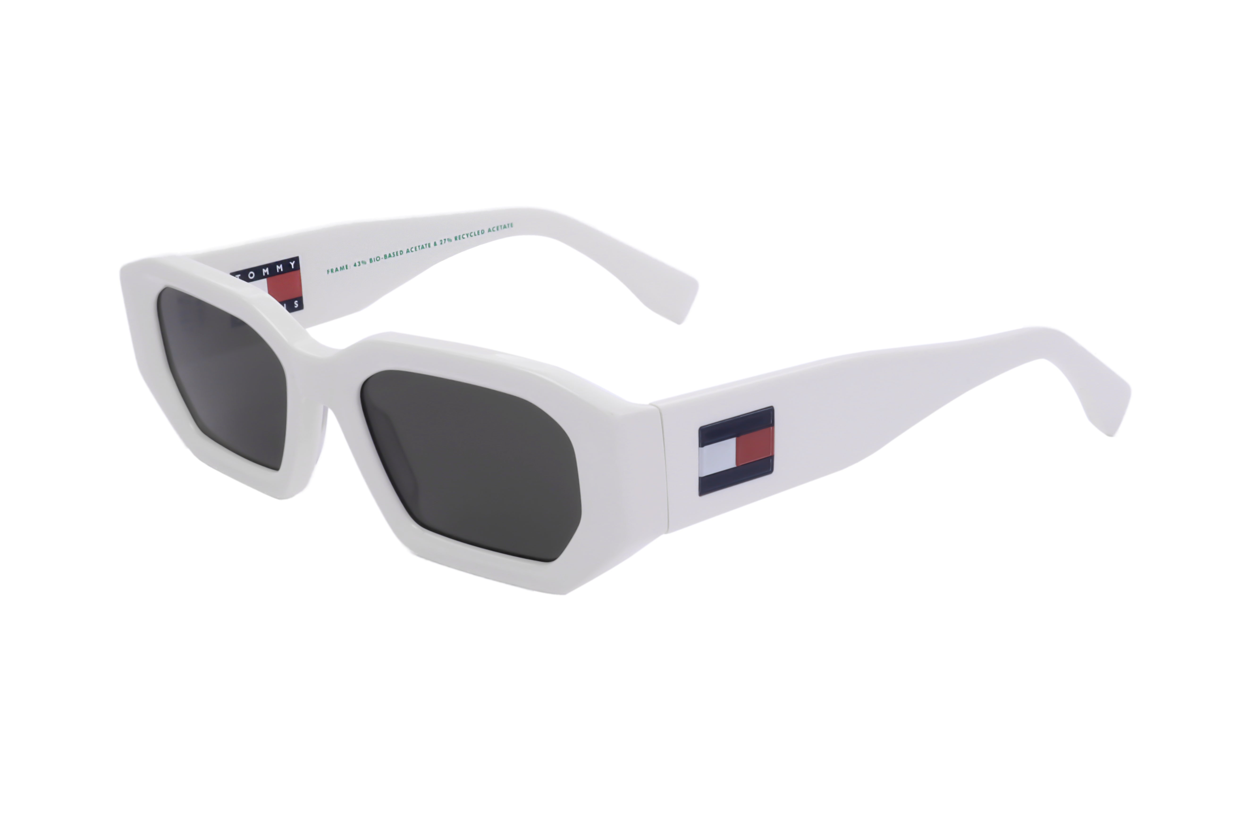 Preloved - Tommy Hilfiger TJ0099SVK653 Square-Frame Sunglasses — White by Preloved - Tommy Hilfiger